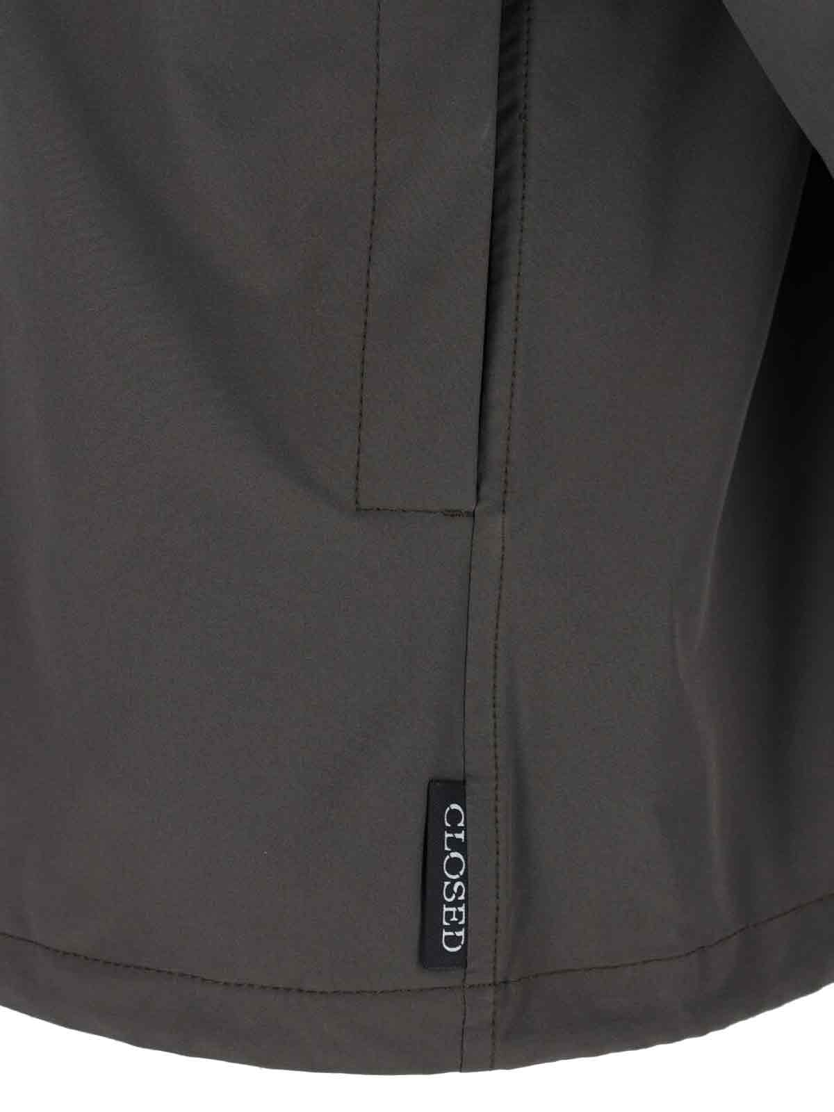 Closed Logo Shirt Jacket In Gray