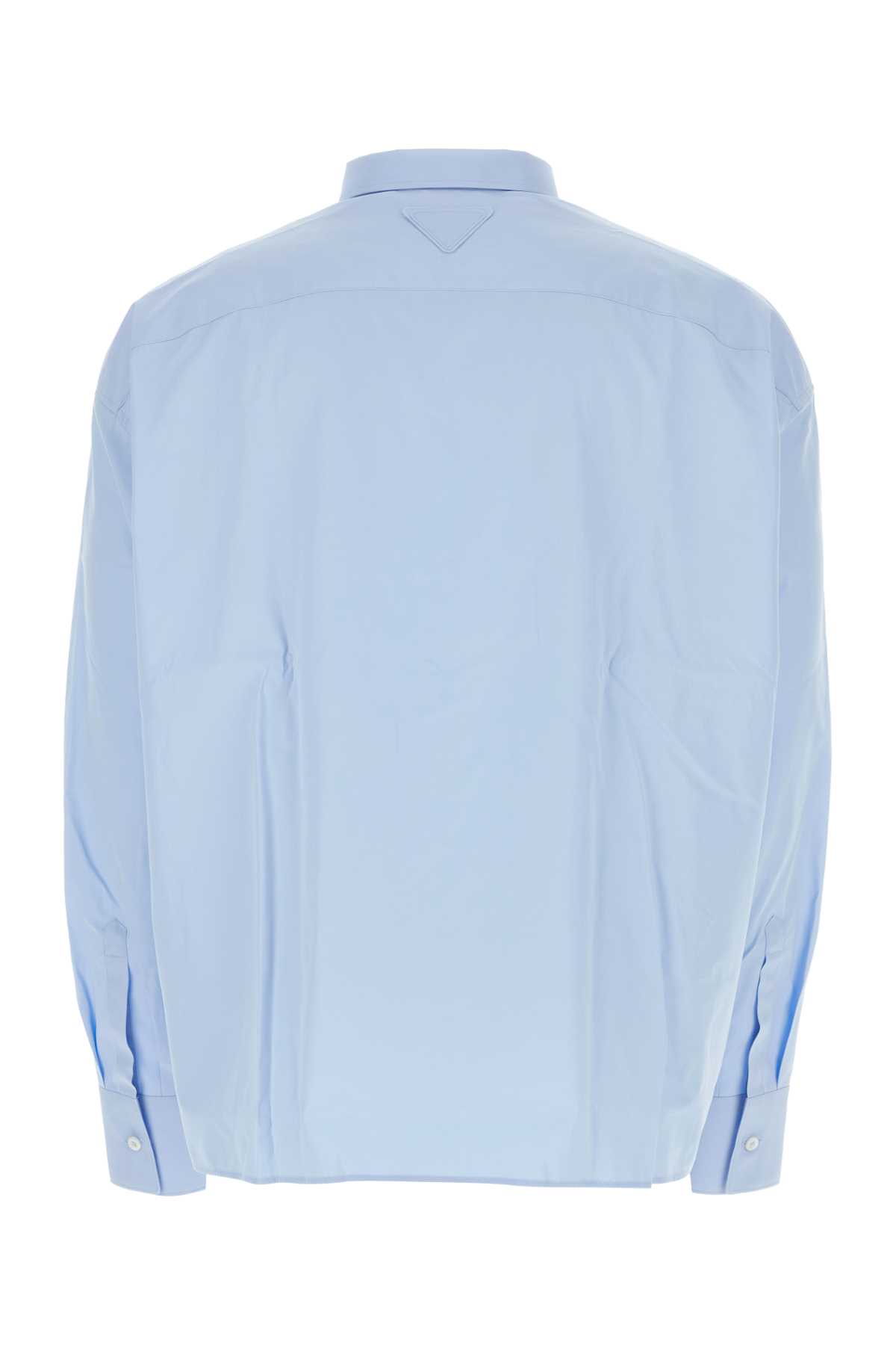 PRADA LIGHT BLUE POPLIN SHIRT 