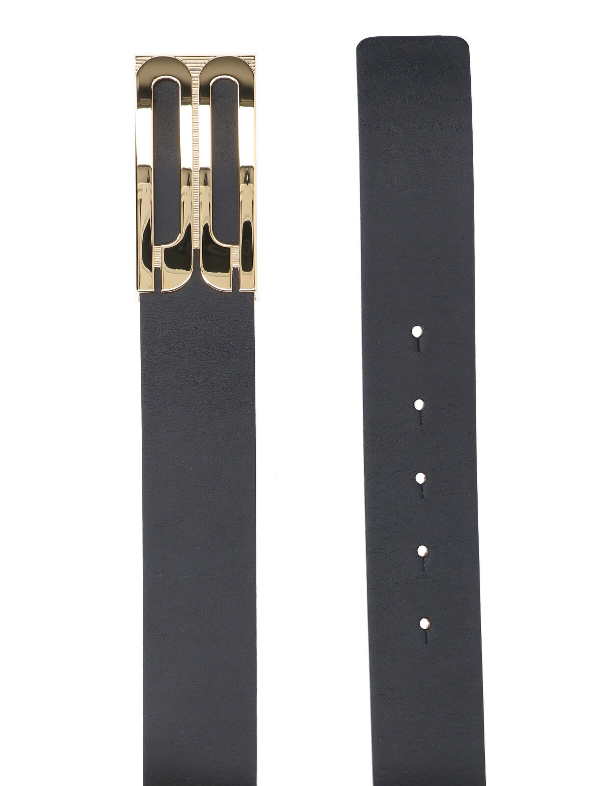 Victoria Beckham Jumbo Frame Belt In Black