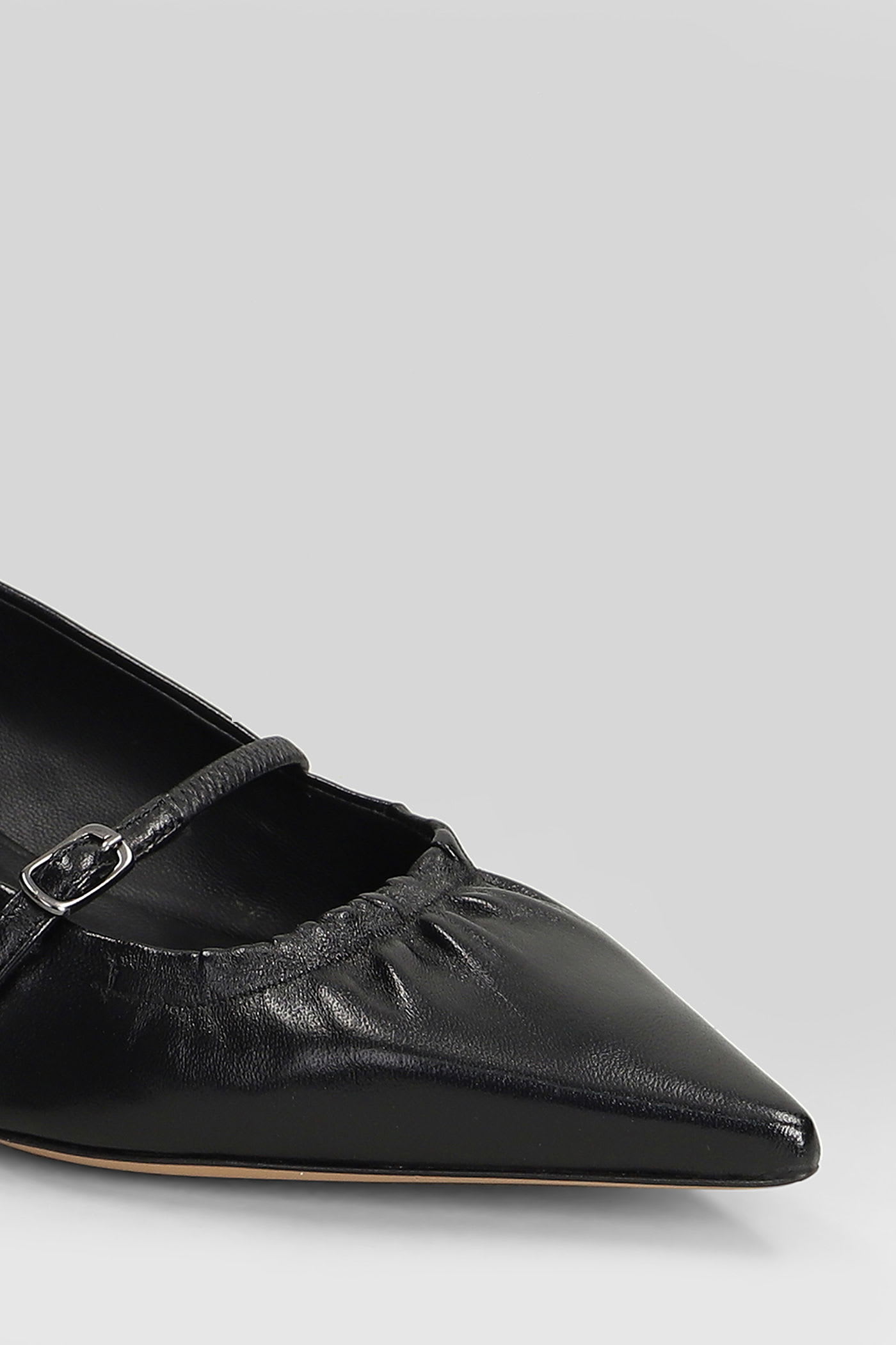 The Seller Pointed-toe Buckle Pumps In Black