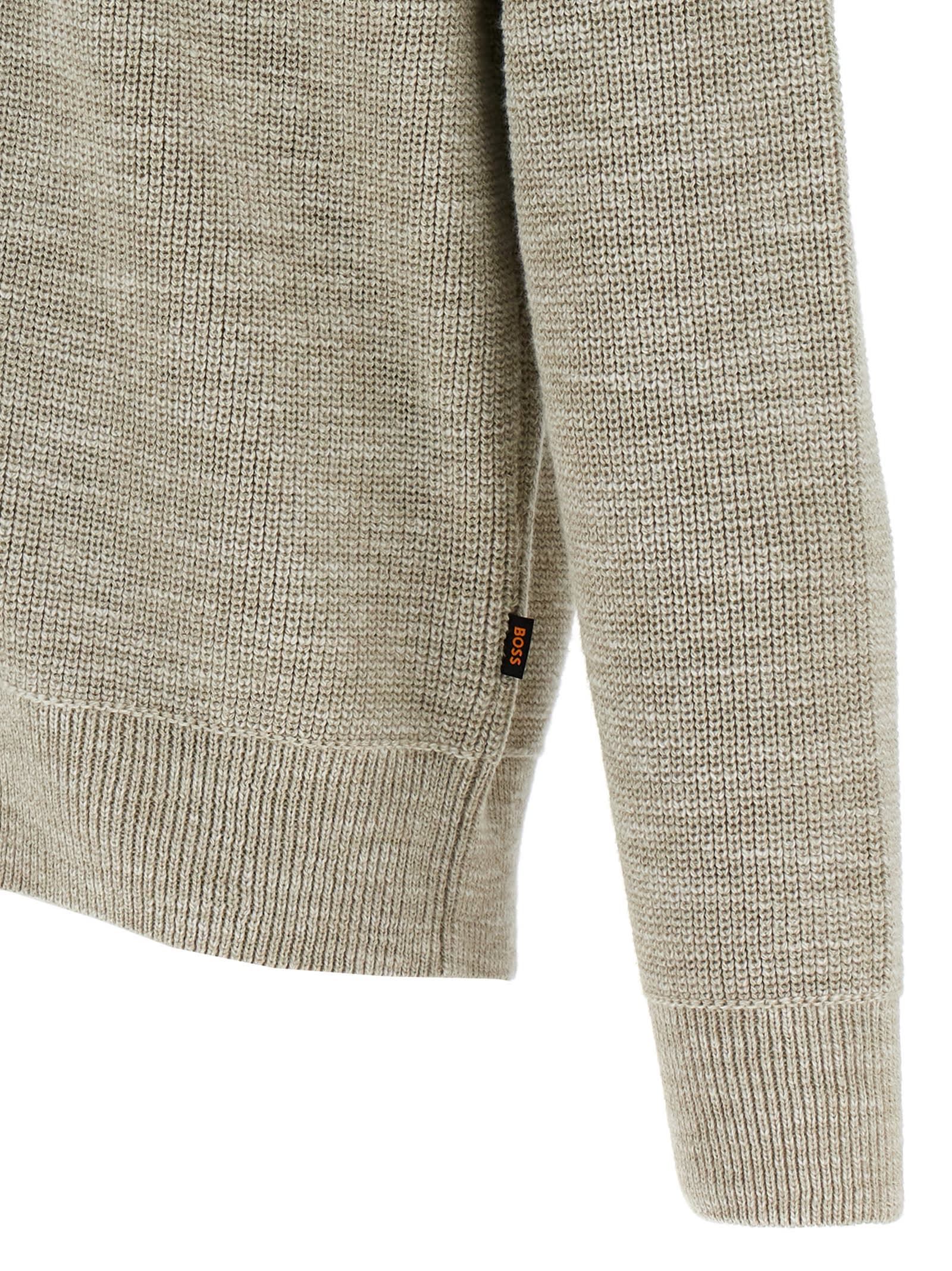 Shop Hugo Boss Kenion Cardigan In Beige