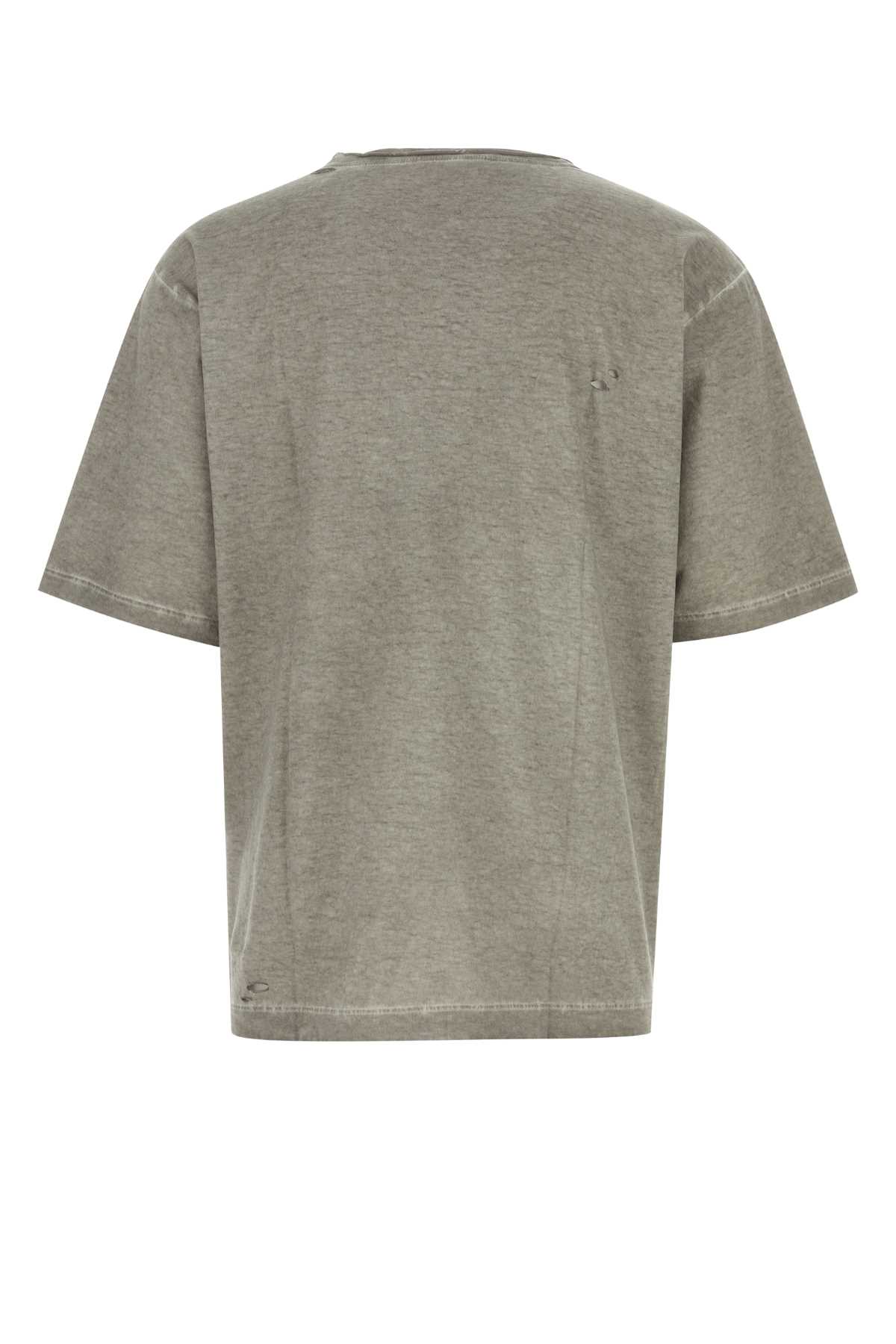 Shop Dolce & Gabbana Melange Grey Cotton Oversize T-shirt In Varianteabbinata