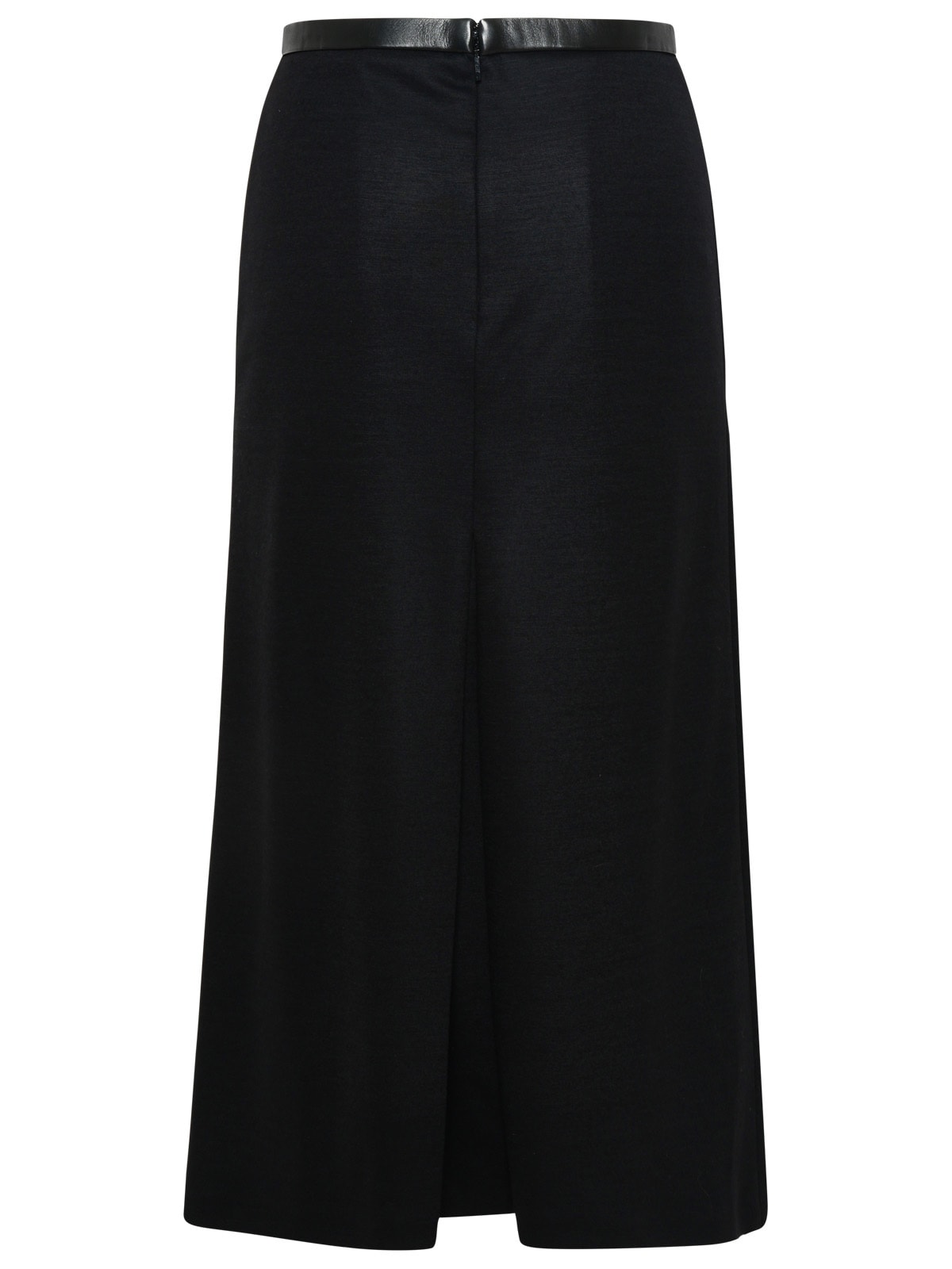 Shop Saint Laurent Black Wool Skirt