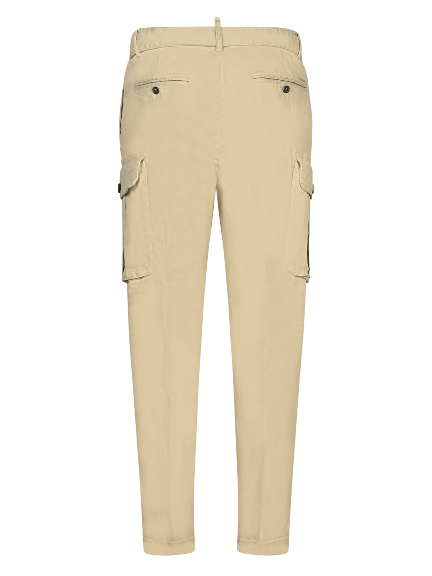 Shop Dsquared2 Hunter 1pleat Beige Trousers