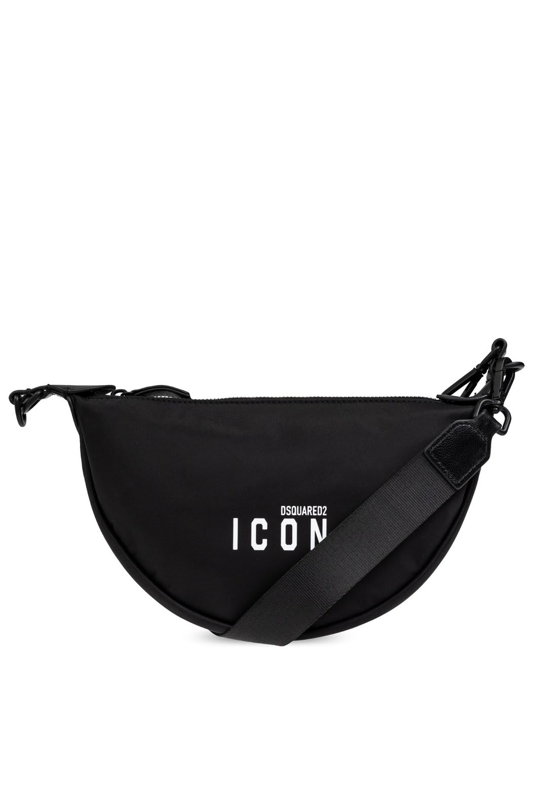 Icon Logo Printed Zipped Crossbody Bag