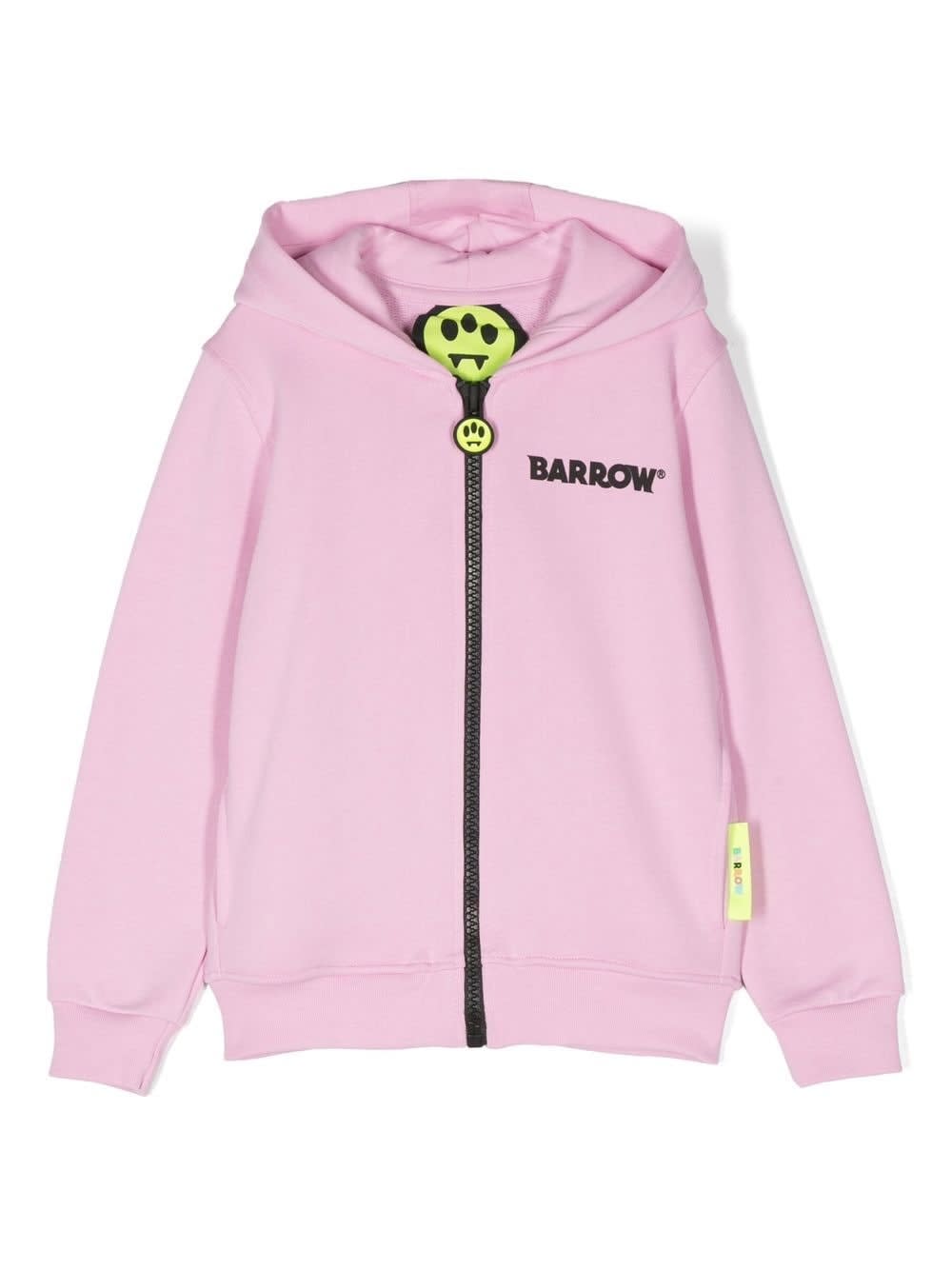 Barrow Kids' Sweatshirt With Zip In Pink