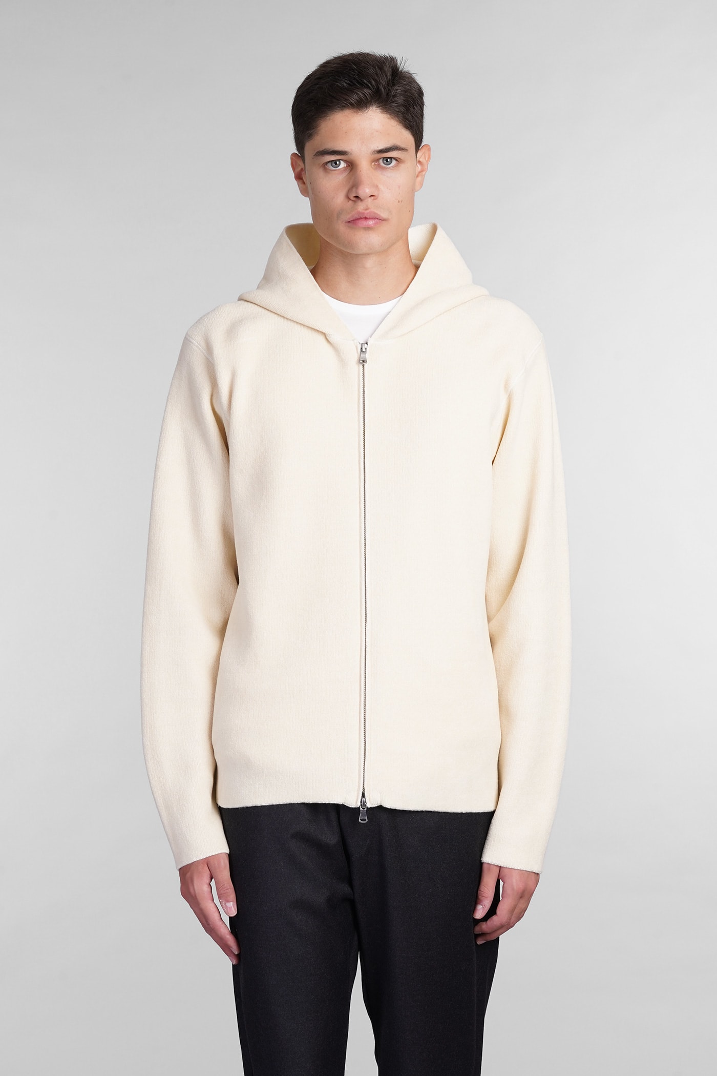 BARENA VENEZIA RELO SWEATSHIRT IN BEIGE COTTON 