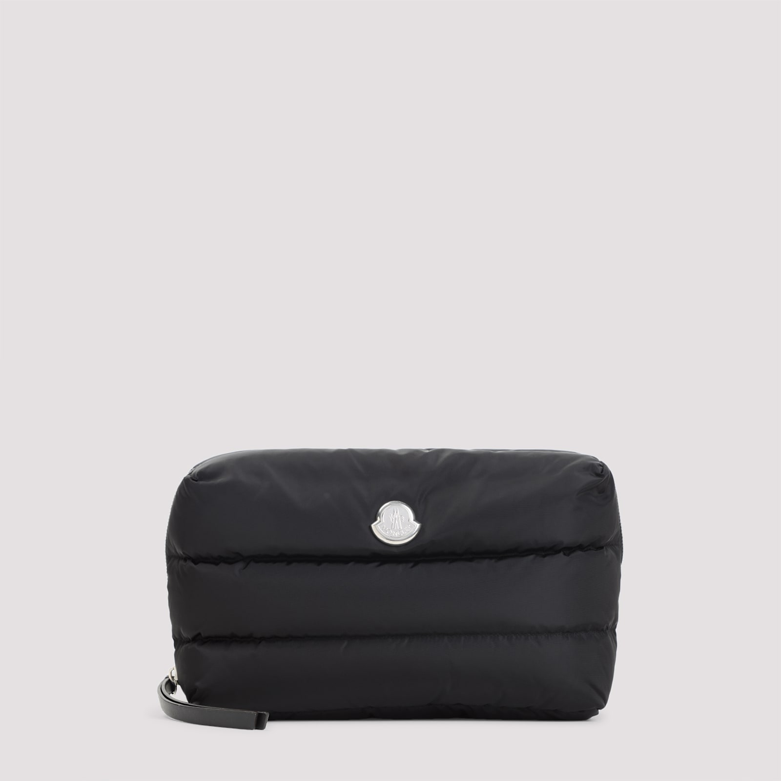 Moncler Black Fabric Caradoc Beauty Case In Black