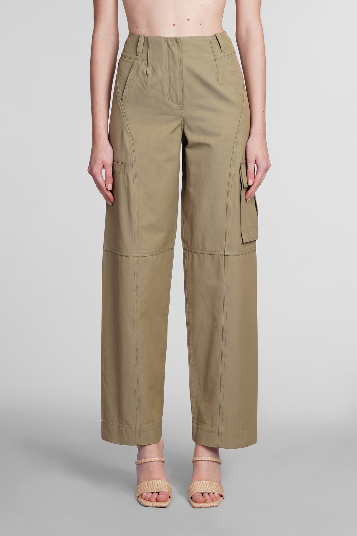 Cult Gaia Adrie Pants In Green Cotton