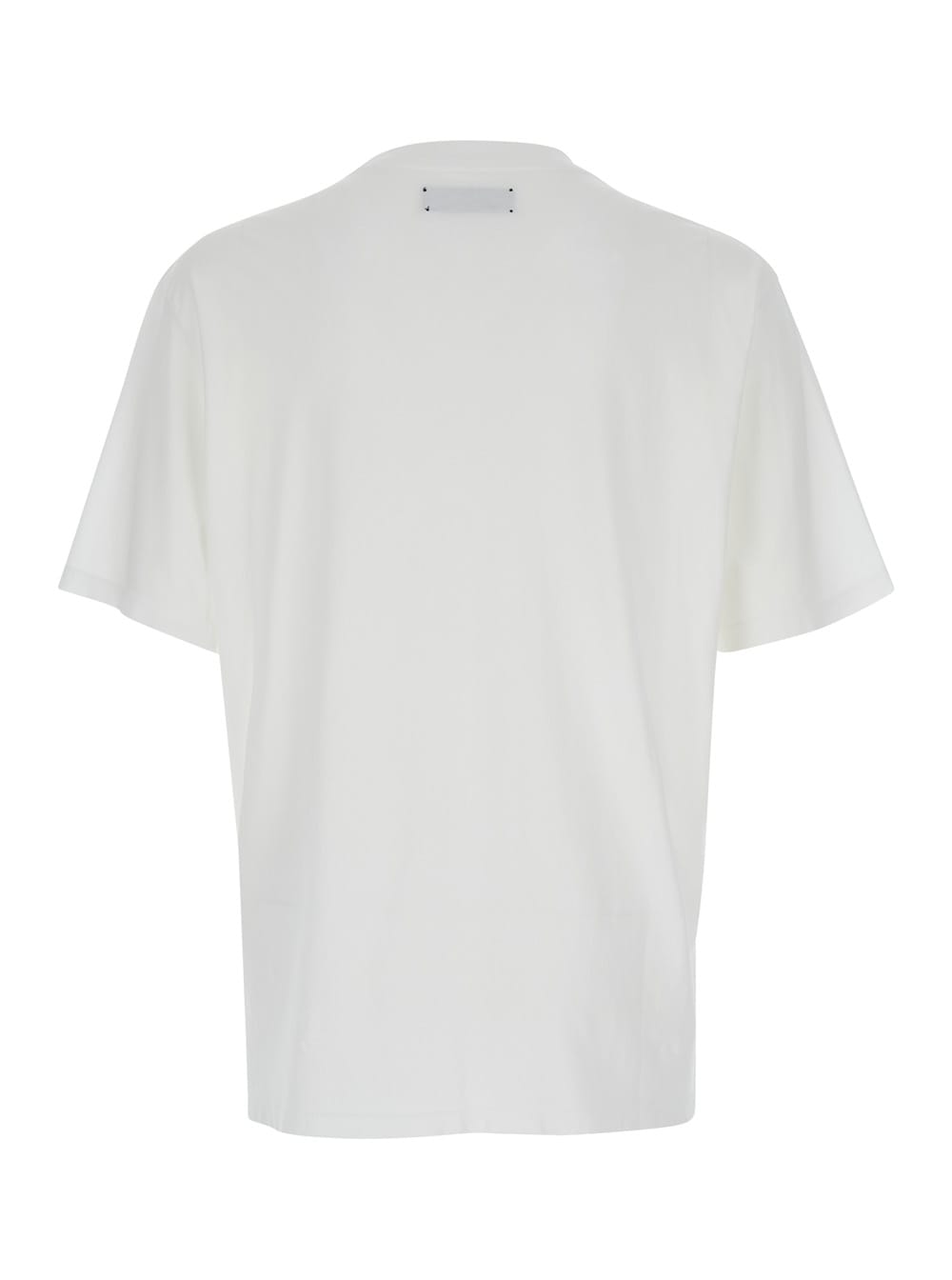 Shop Amiri White T-shirt With Logo And Snake Print In Cotton Man