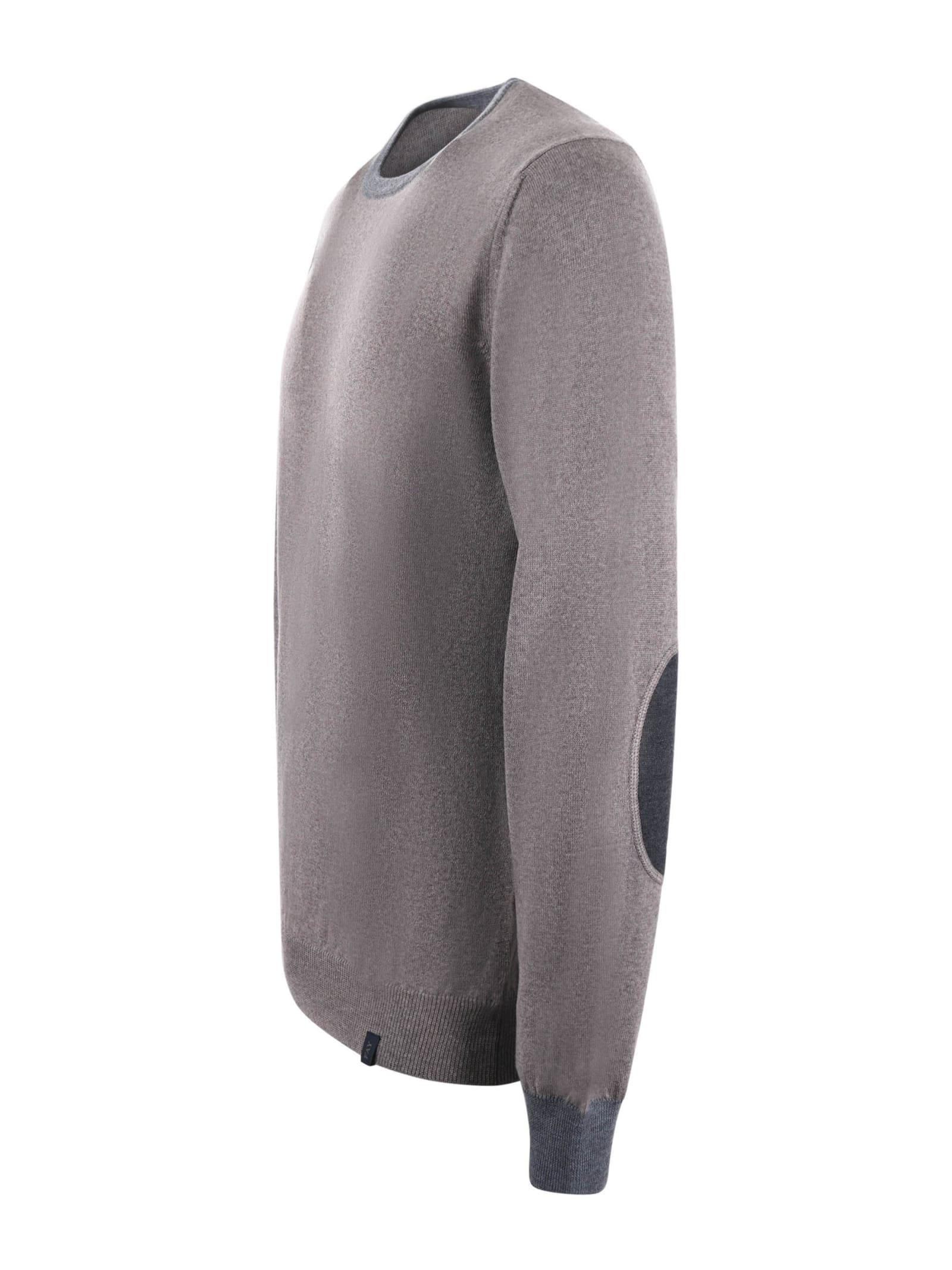 Shop Fay Sweater In Tortora/grigio