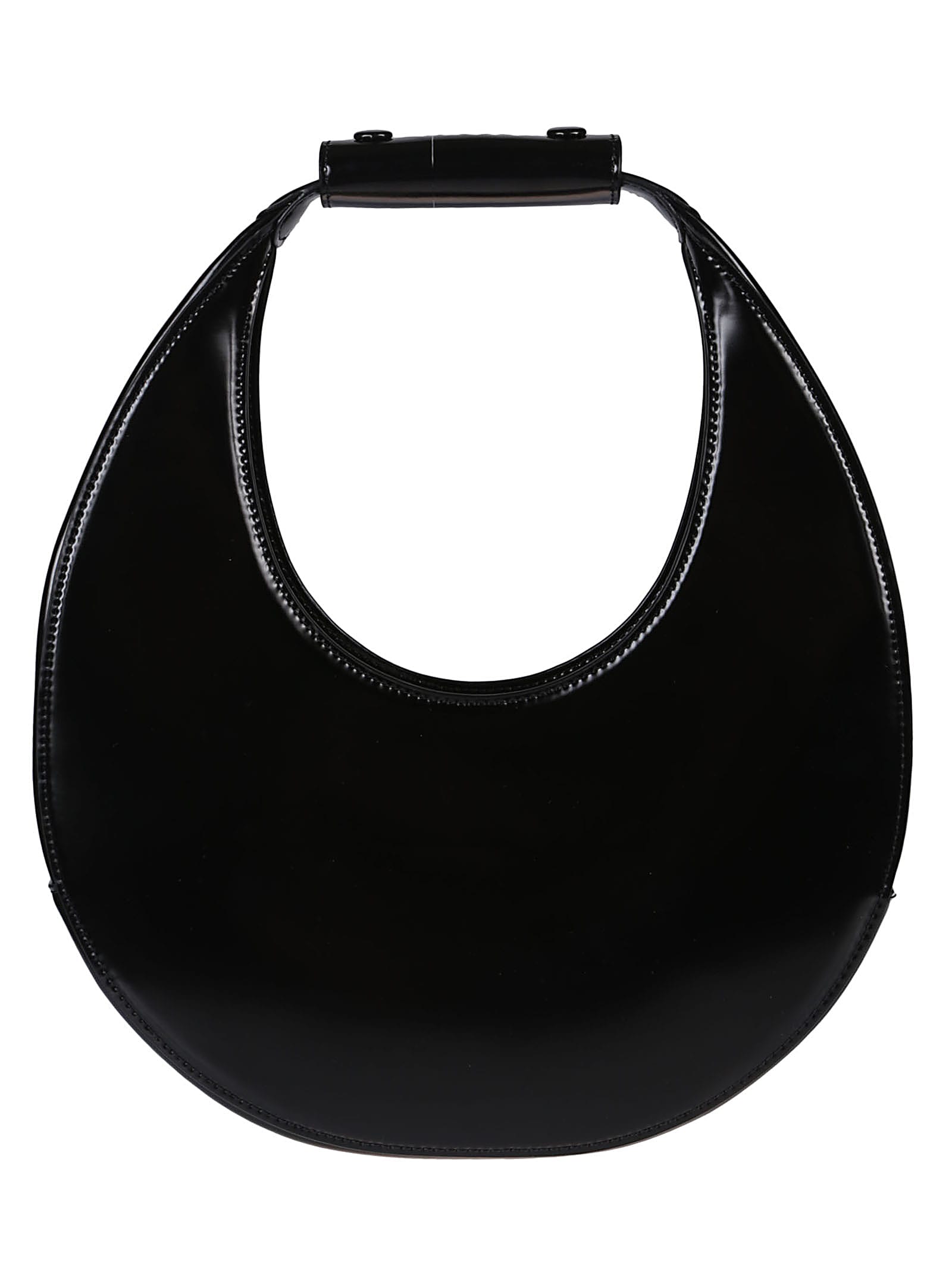 Shop Staud Moon Bag In Blk Black