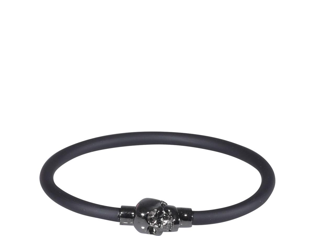 Alexander Mcqueen Skull Bracelet In Black