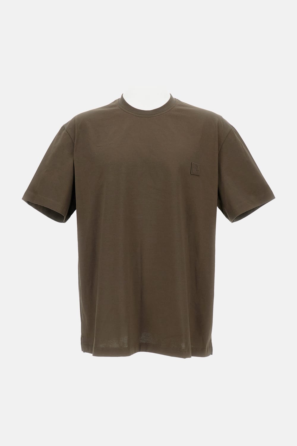 Wooyoungmi Embroidered-logo T-shirt In Brown