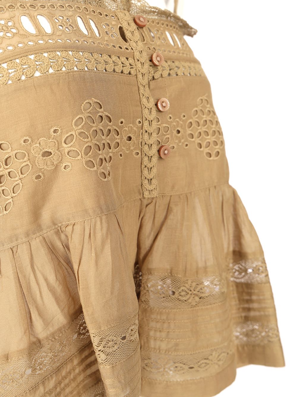 Isabel Marant Étoile Denys Top In Beige