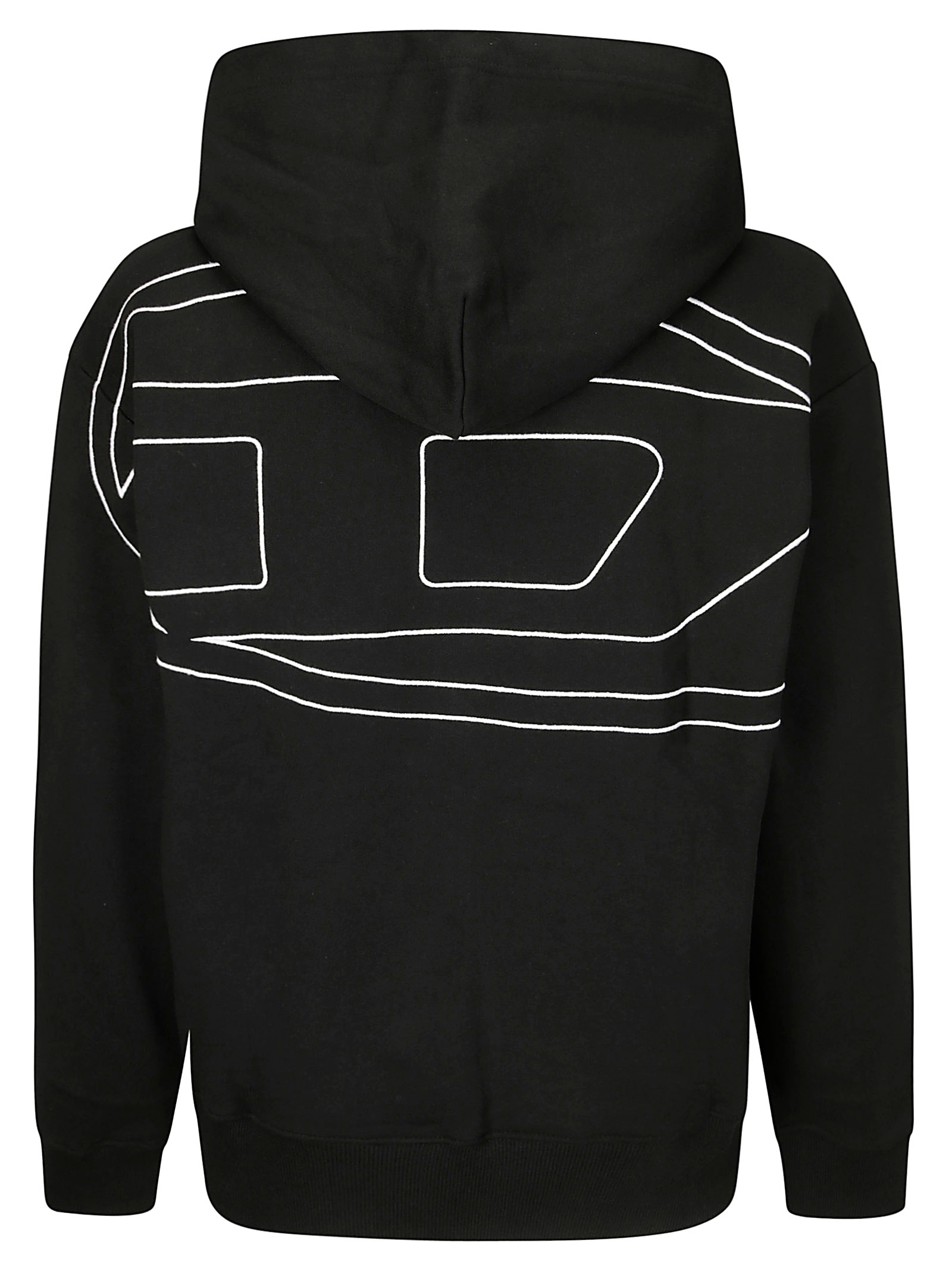 Shop Diesel S-macs-hood-megoval-d In Black