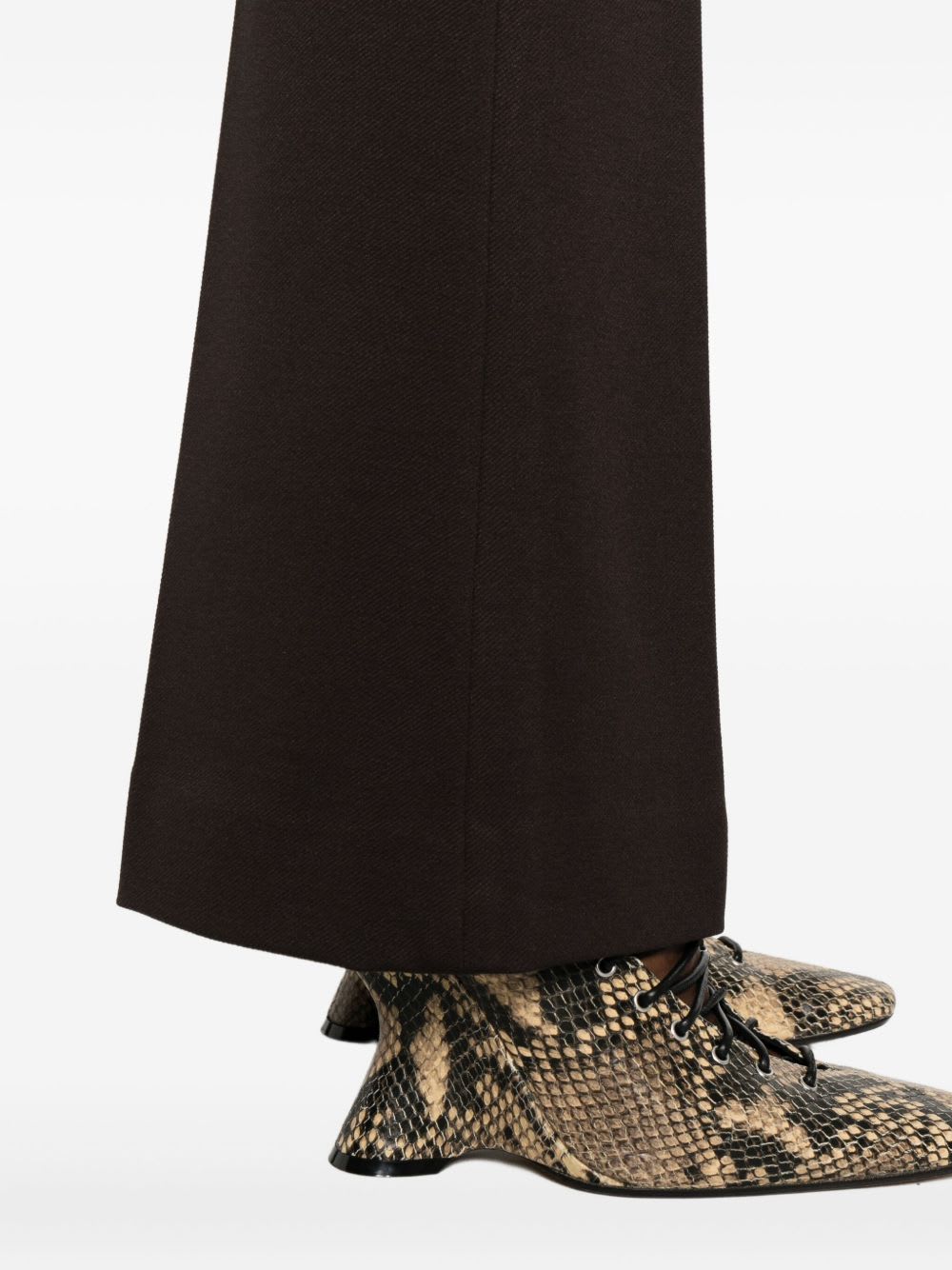 Via Masini 80 Side-pocket Straight-hem Trousers In Black