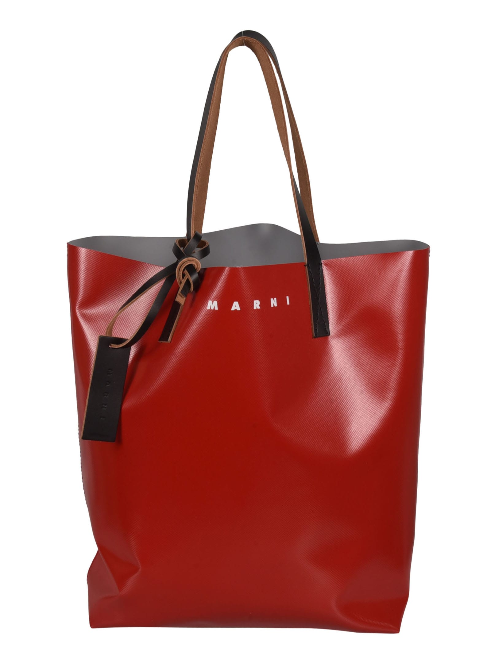 Marni Colour Block Logo Shopper Bag