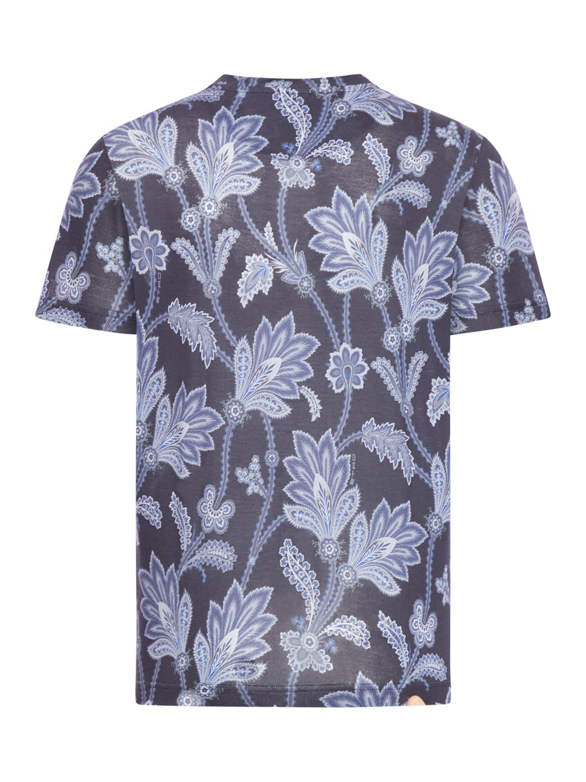 Shop Etro Paisley Printed Crewneck T-shirt In Blue