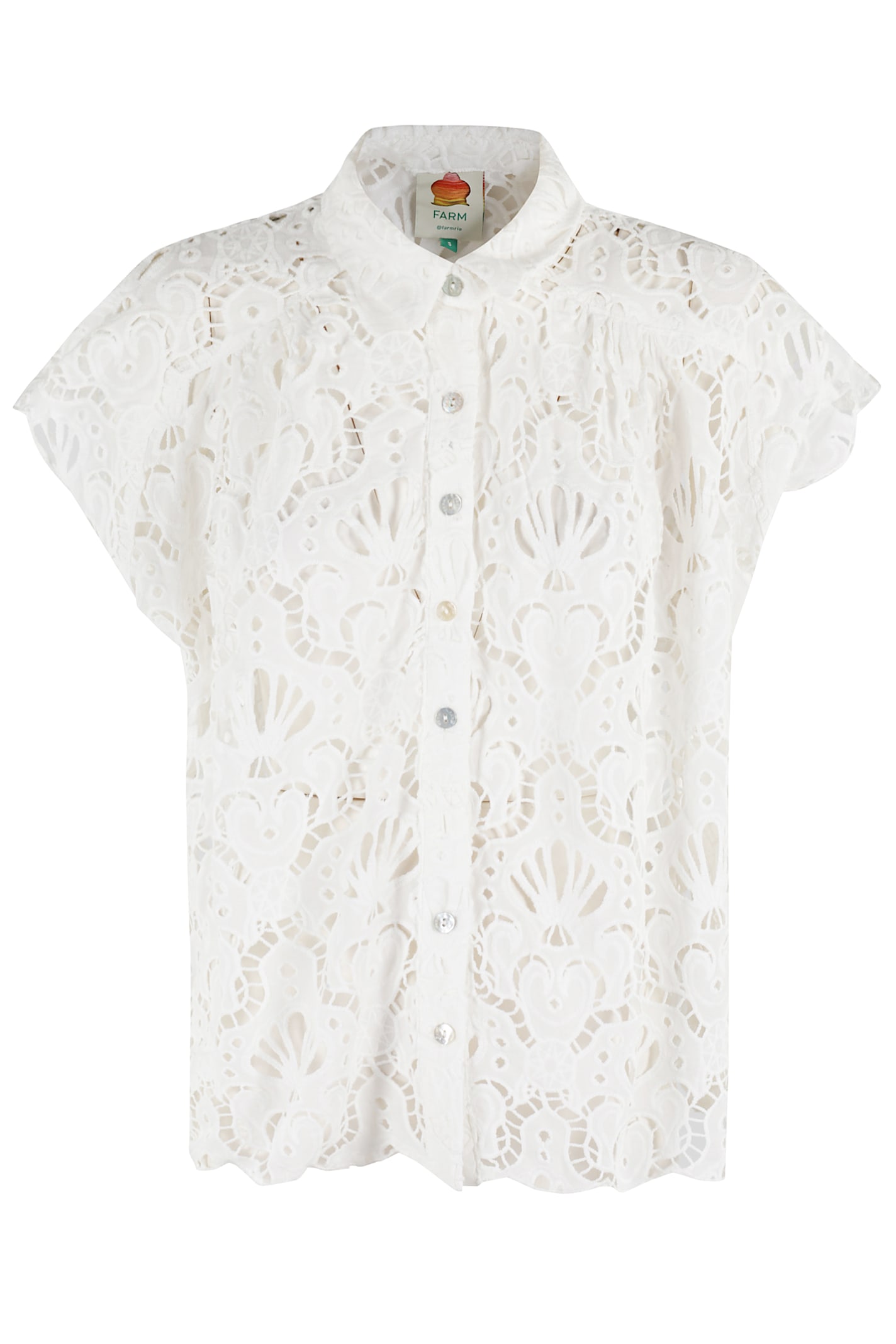 Shop Farm Rio White Seashell Eyelet Shirt