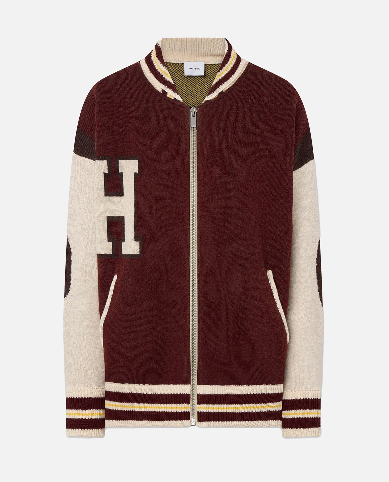 Halfboy Wool Bomber Jacket In Multi