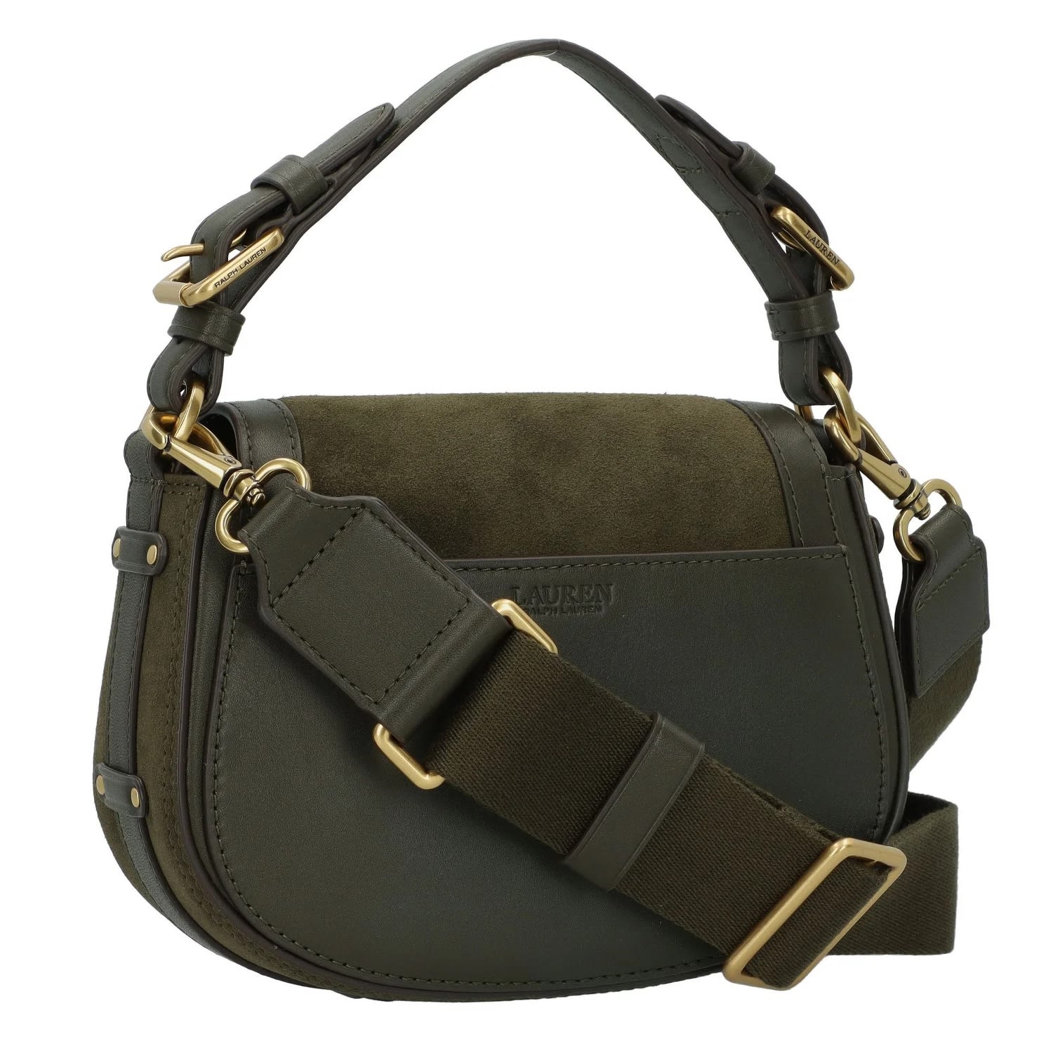 Shop Ralph Lauren Tanner Crossbody Medium In Dark Olive