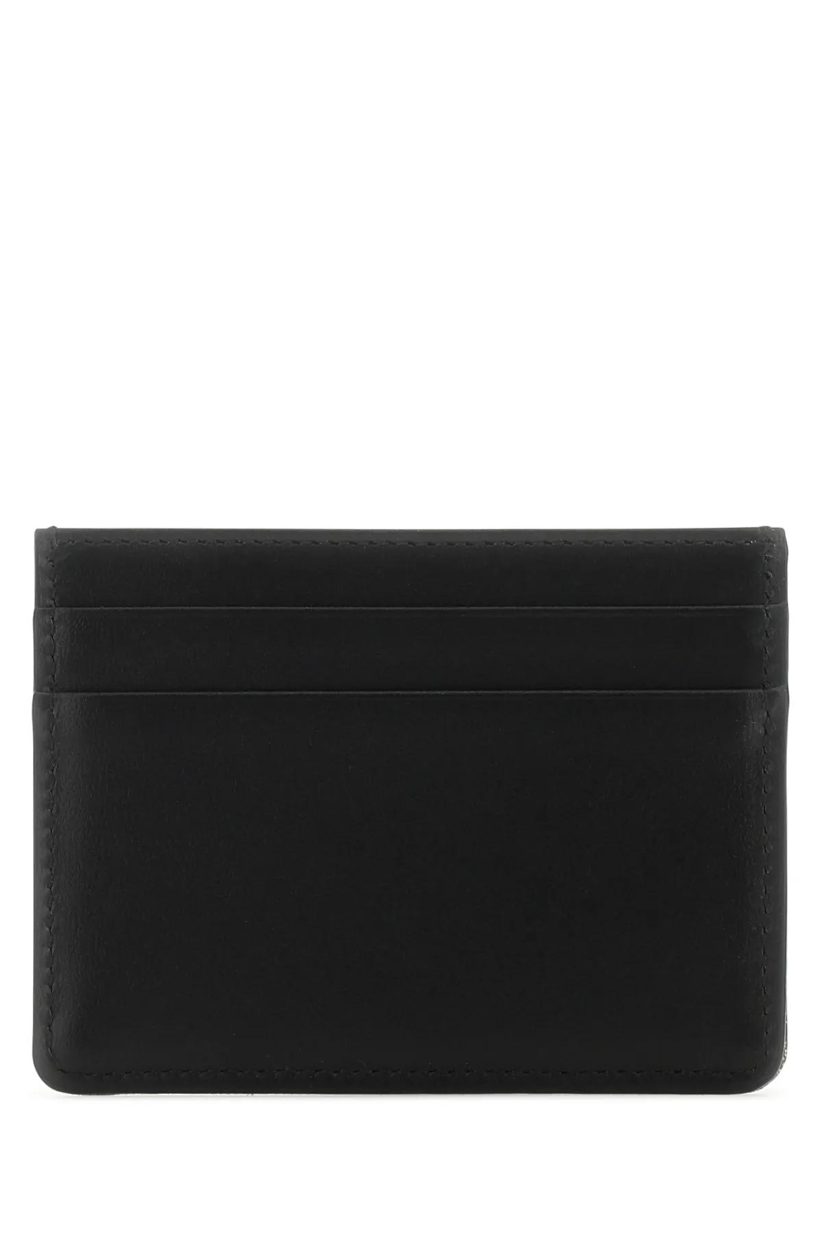 Shop Dolce & Gabbana Multicolor Leather And Fabric Card Holder