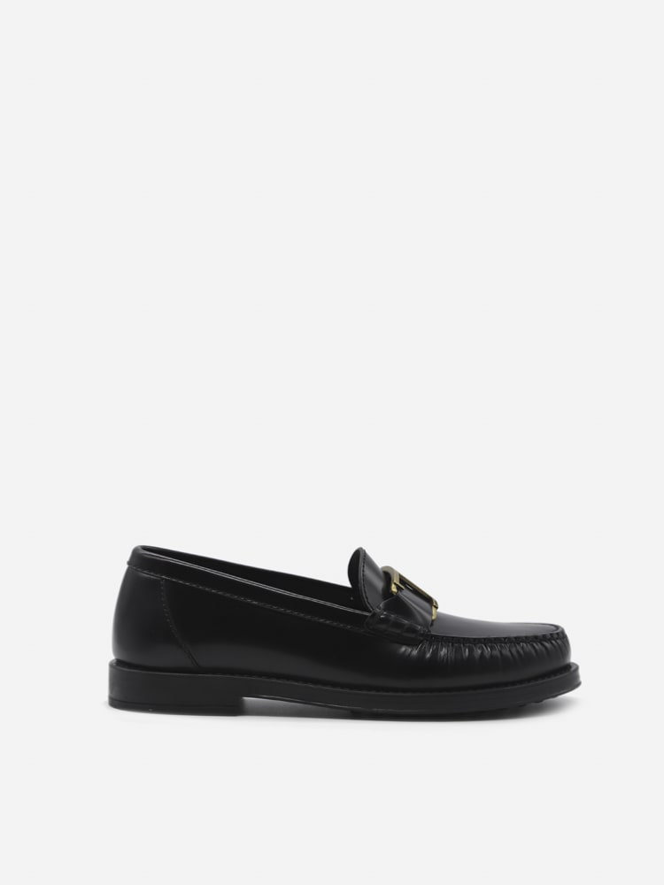 Tods T Macro Leather Loafers