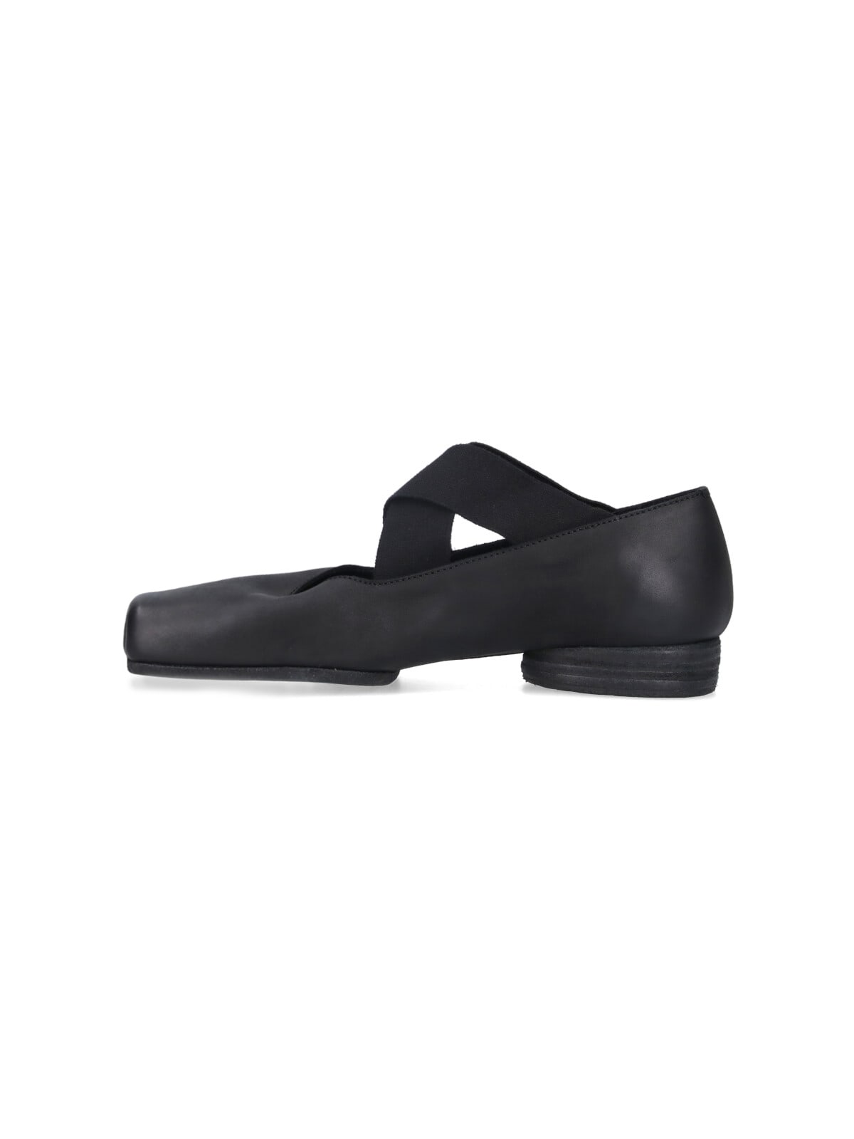 Uma Wang Heeled Ballet Flats In Black