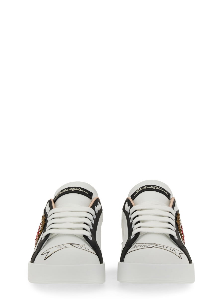 Shop Dolce & Gabbana Portofino Sneaker In White