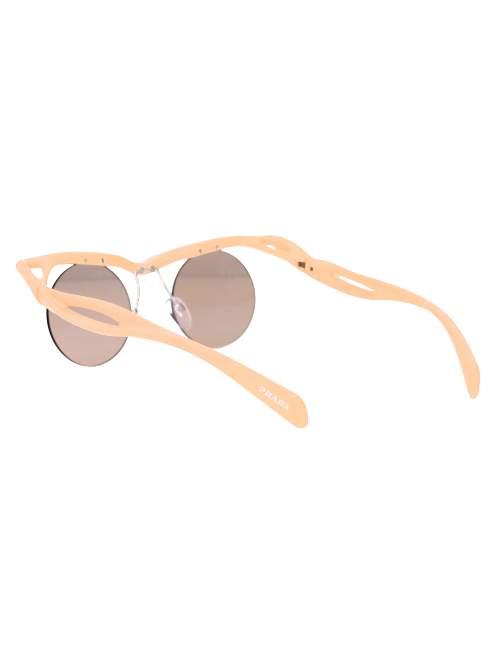 Shop Prada 0pr A18s Sunglasses In 18q4i2 Peach