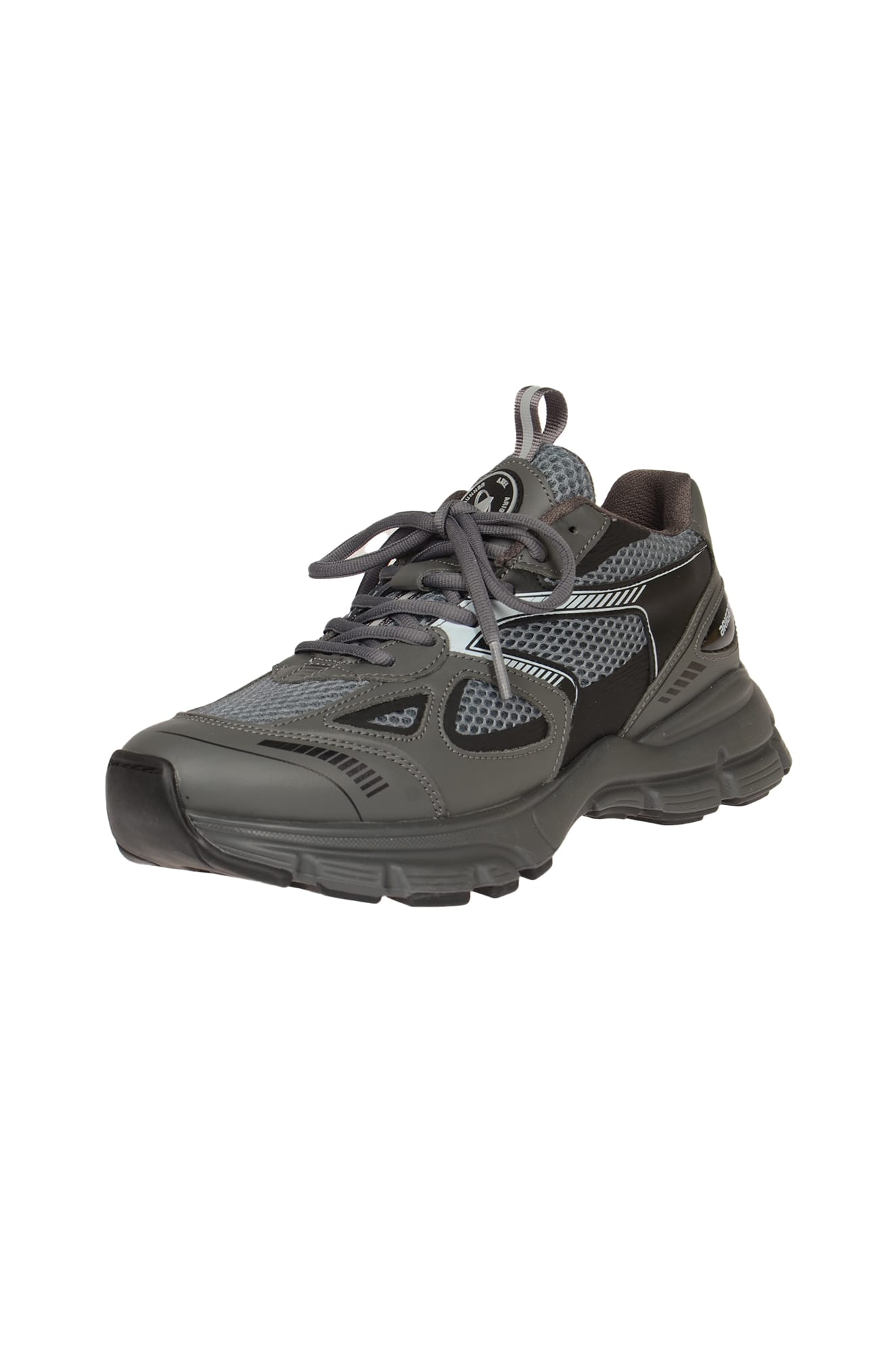 Shop Axel Arigato Marathon Runner Low-up Sneakers In Grey/black