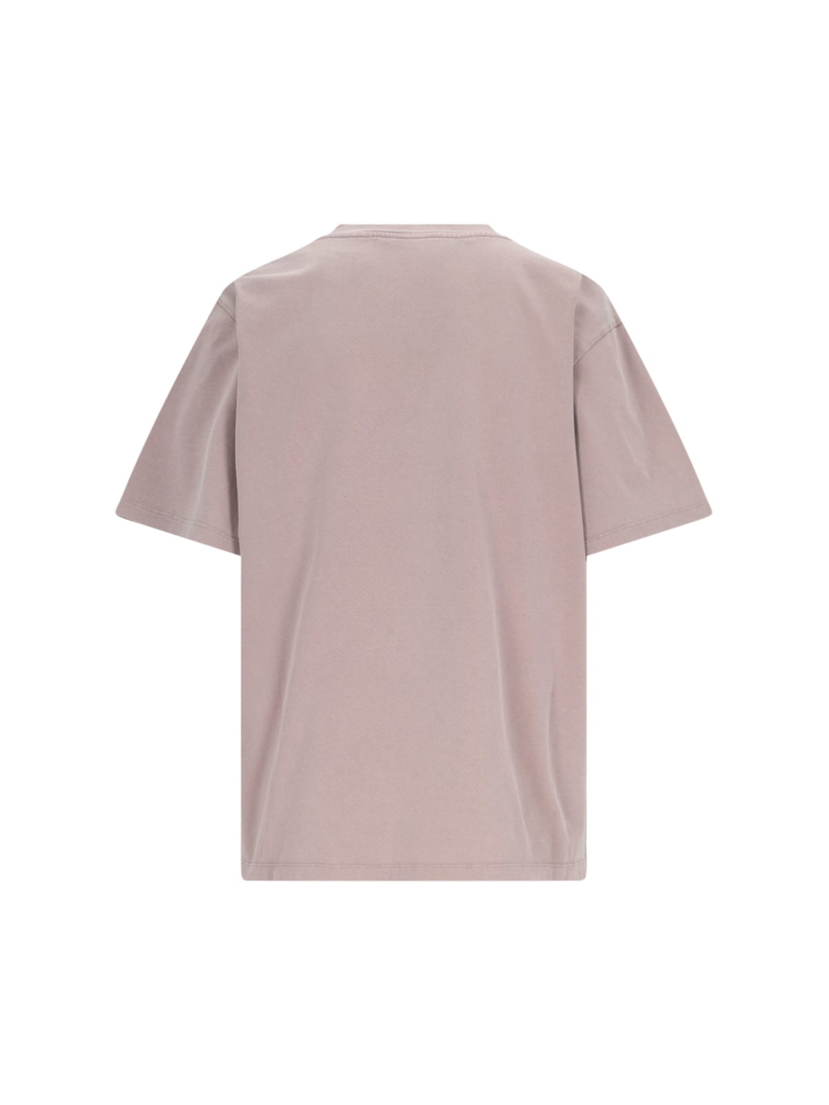 Shop Stella Mccartney Varsity Logo T-shirt In Taupe