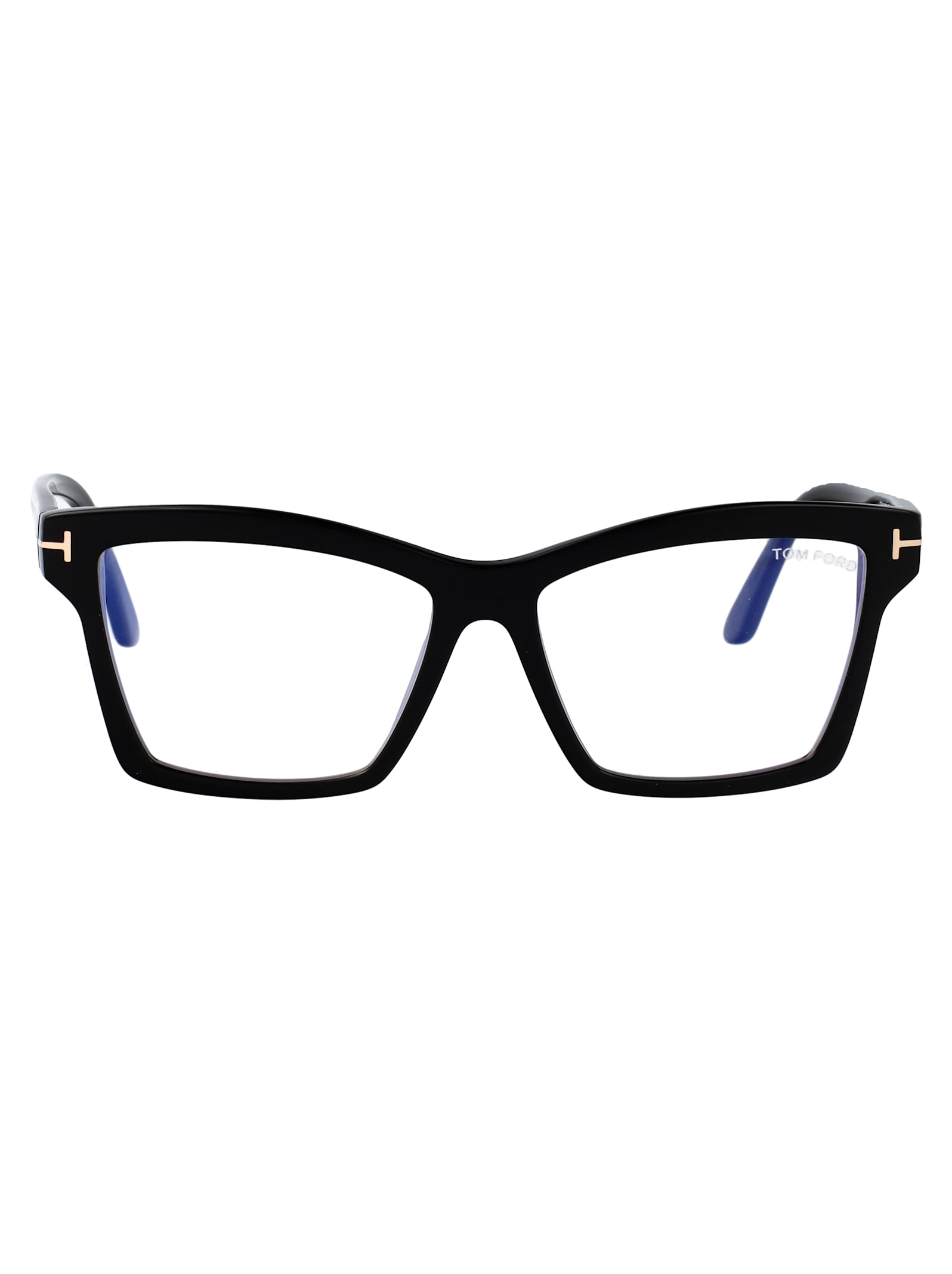 Tom Ford T-hinge Square-frame Glasses In Black
