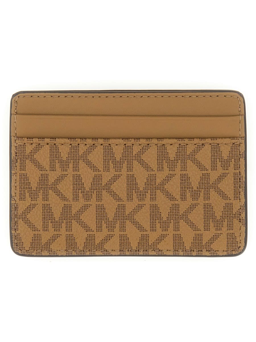 Michael Kors Card Holder With Logo In Multicolour