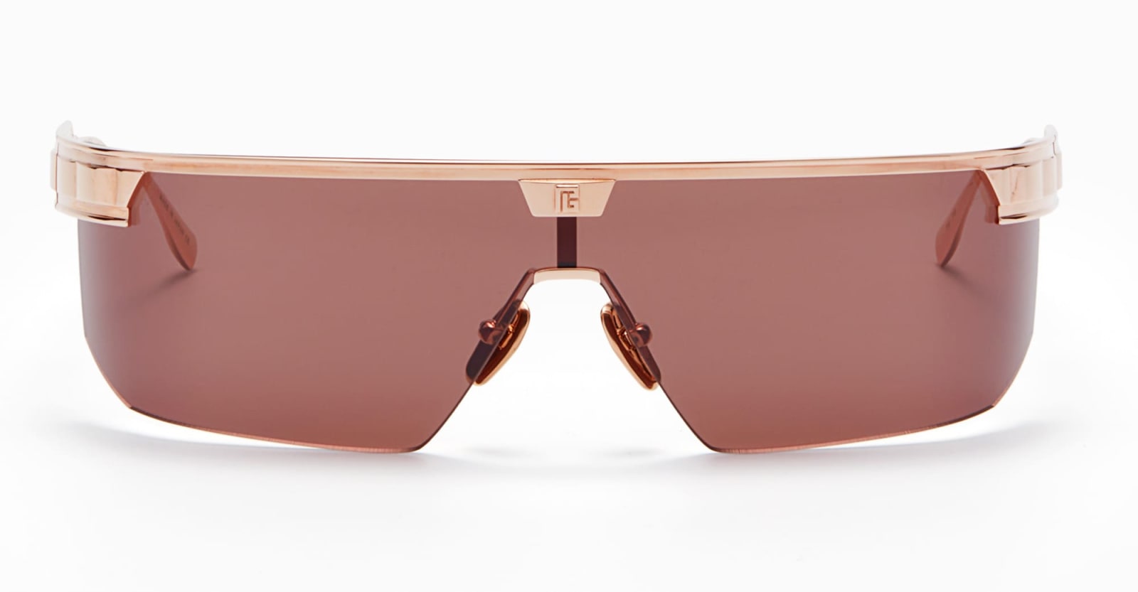 Shop Balmain Major - Rose Gold Sunglasses