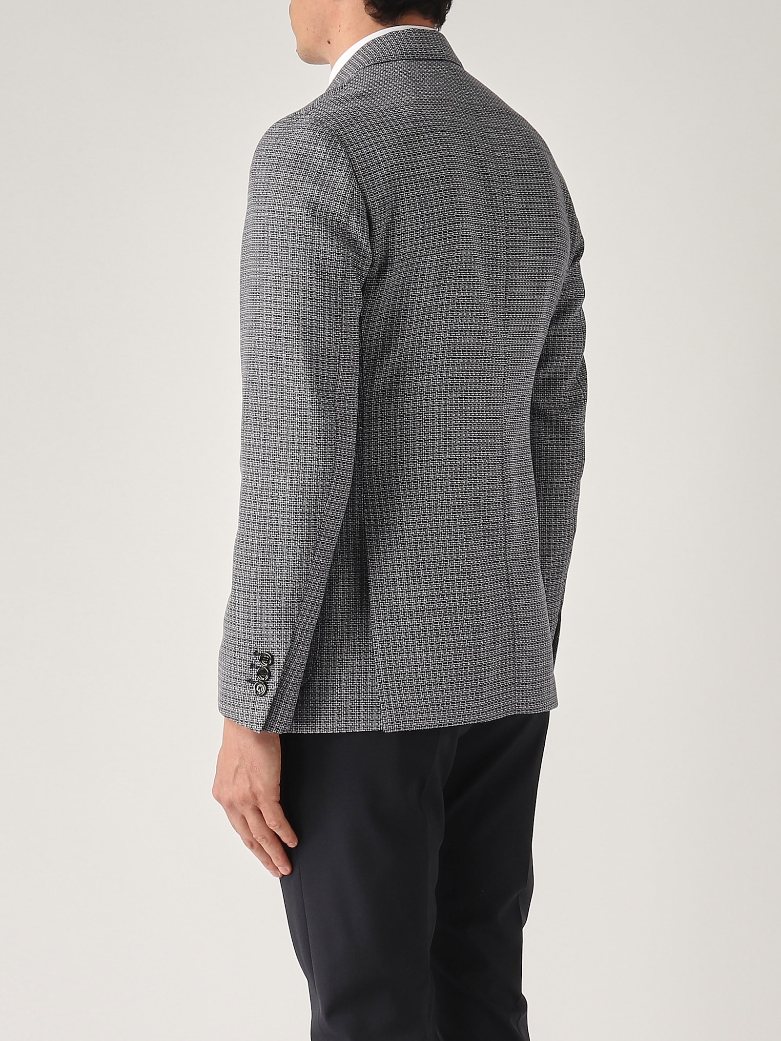 Lardini Blazer 2 Bottoni Blazer In Bianco-blu