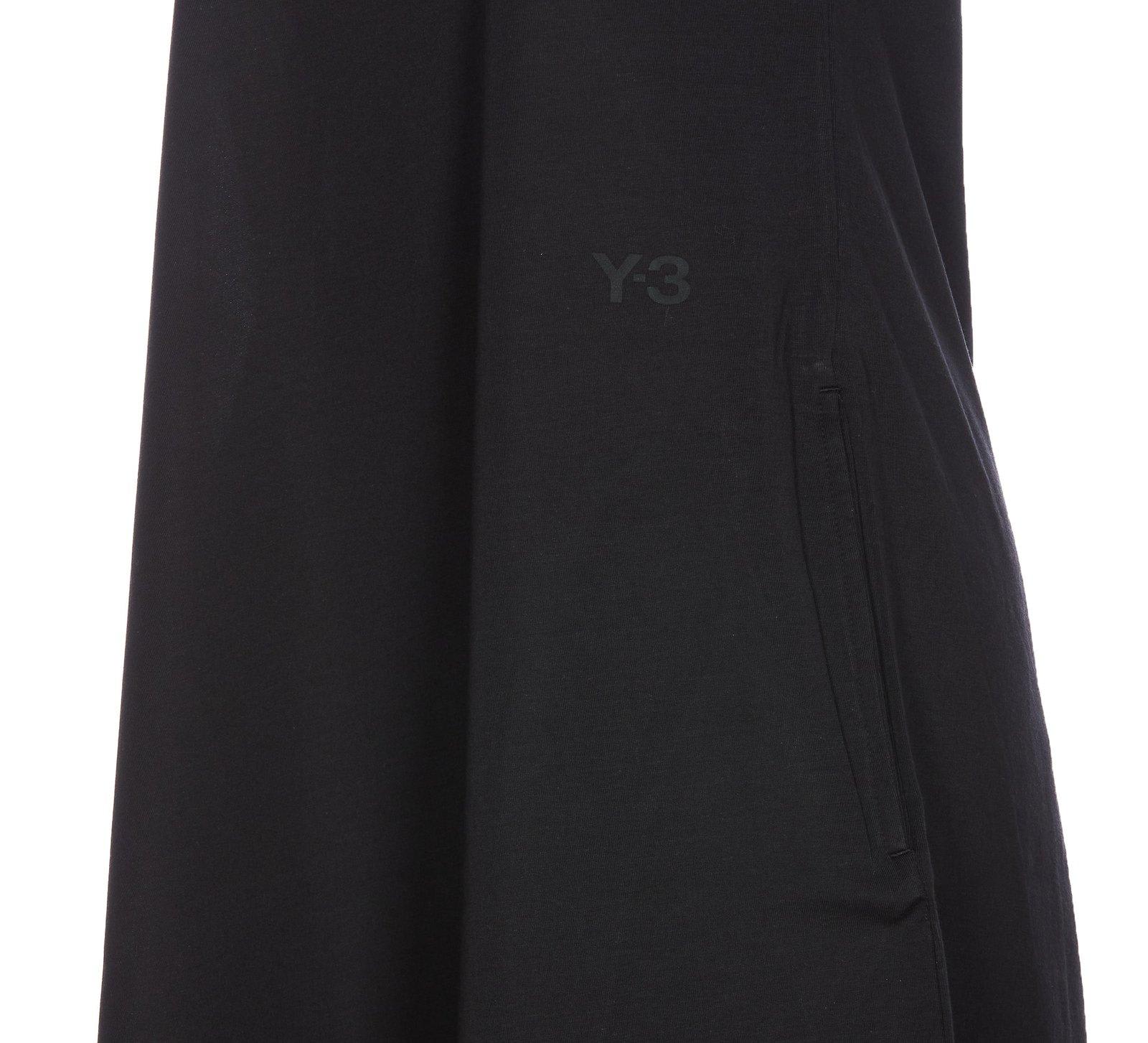 Shop Y-3 Asymm Dress In Black