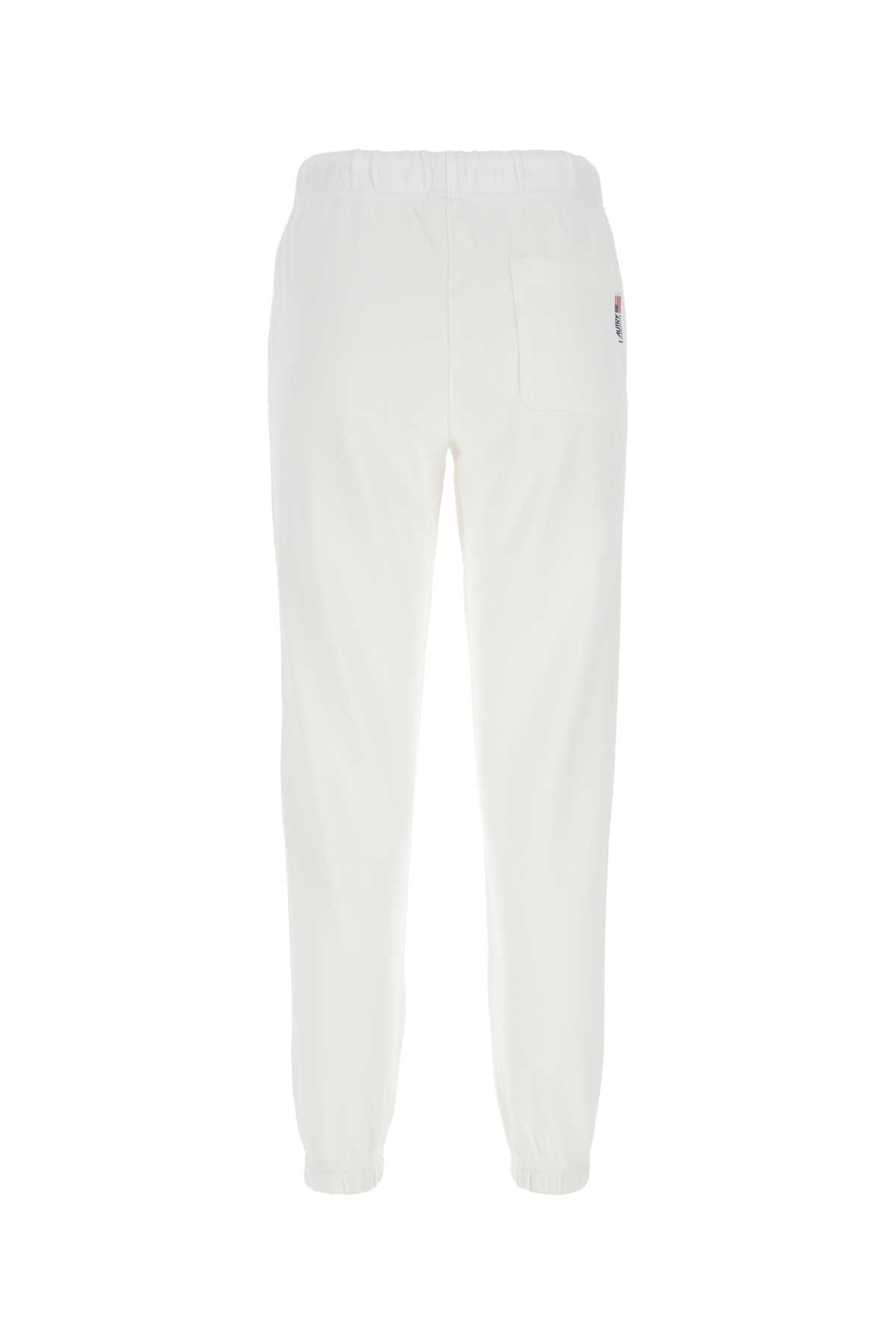 Shop Autry Ivory Cotton Joggers In White