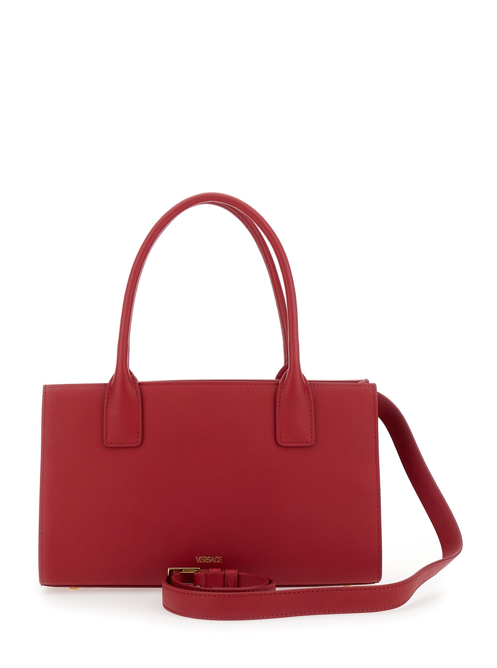 Shop Versace Red Medusa 95 Hand Bag With Front Medusa Detail In Leather Woman