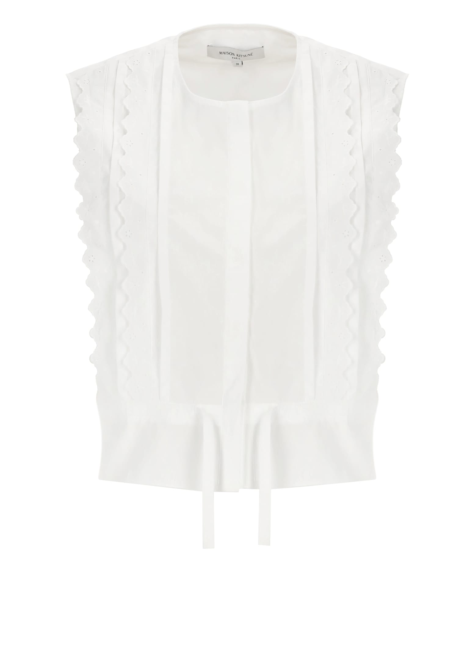 Maison Kitsuné Top With Embroideries
