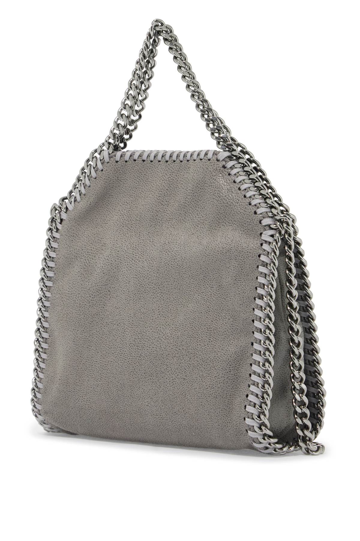 Shop Stella Mccartney Falabella Tiny Handbag In Light Grey (grey)