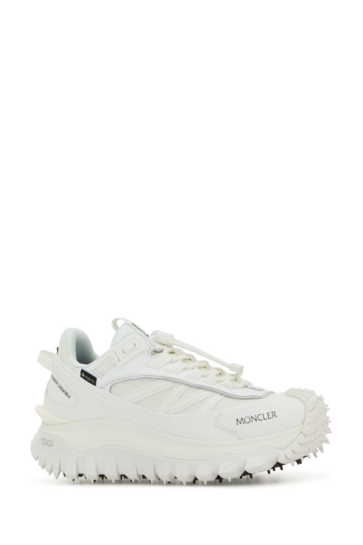 Moncler Waterproof Trailgrip Gtx Sneakers With Carbon Fiber In White