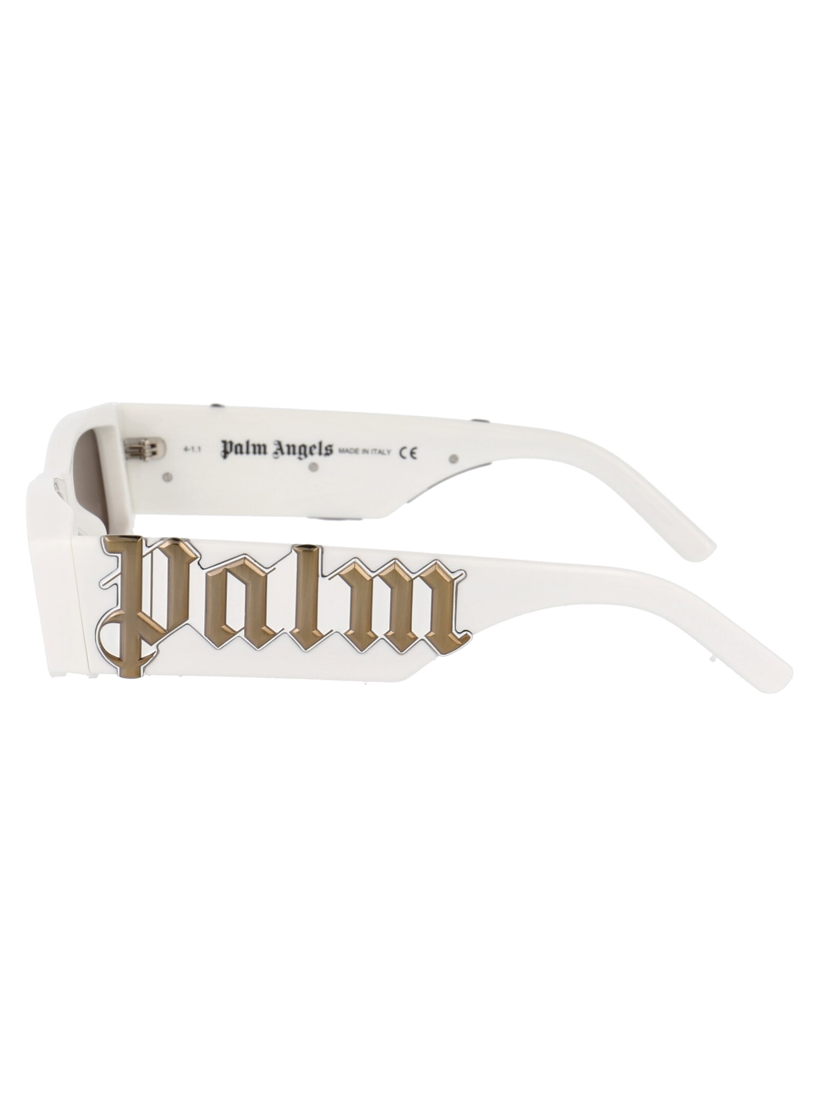 Shop Palm Angels Peri001 - Pa01 Sunglasses In 0160 White Brown