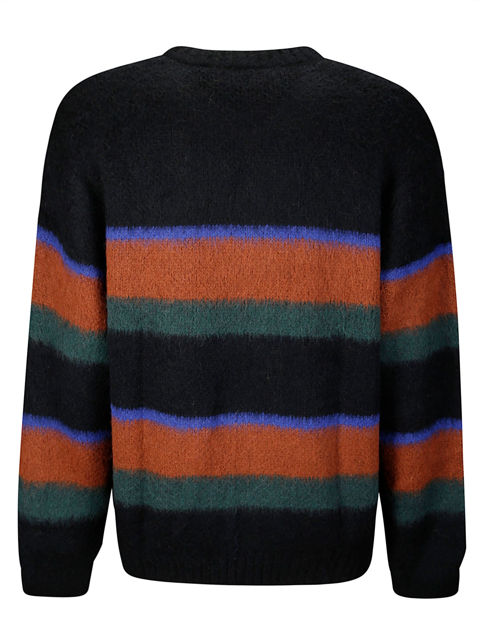 Shop Carhartt Merton Sweater In Sundling Stripe Deep H Brown