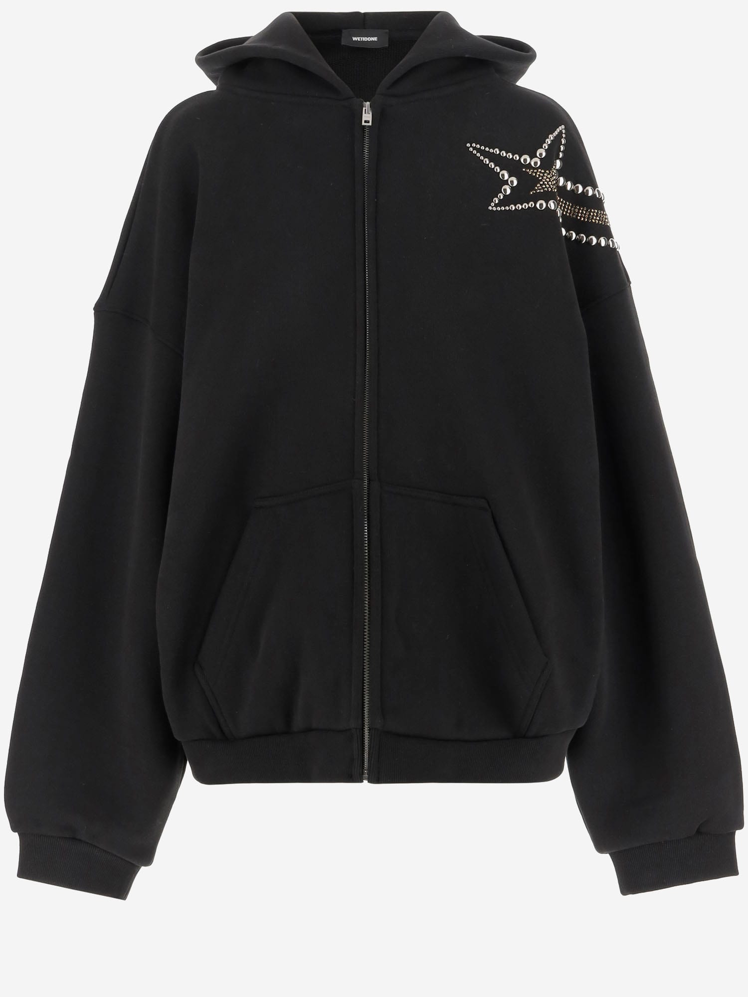 WE11 DONE Cotton Hoodie With Star