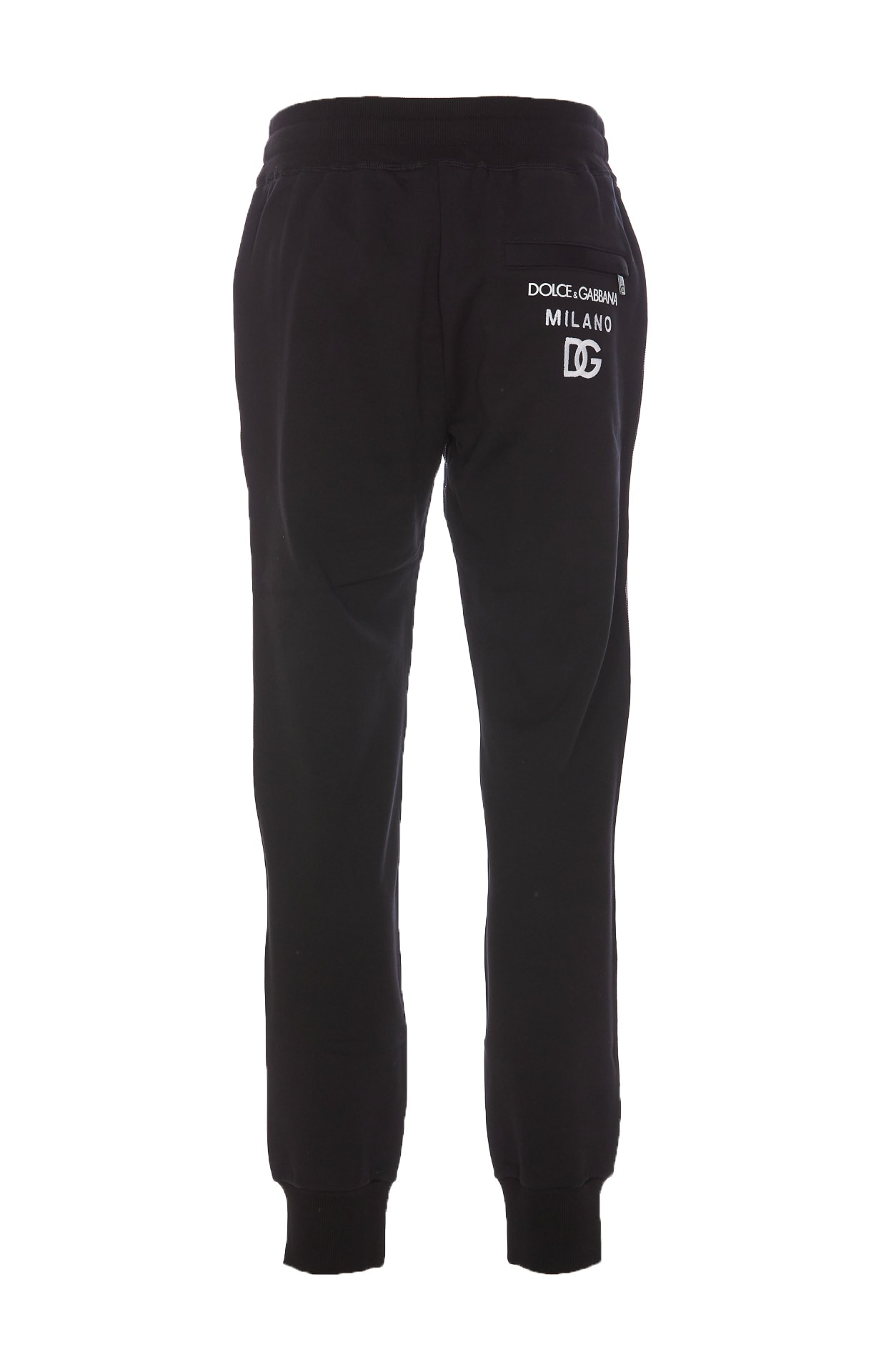 Shop Dolce & Gabbana Dg Logo Jogging Pants In Black