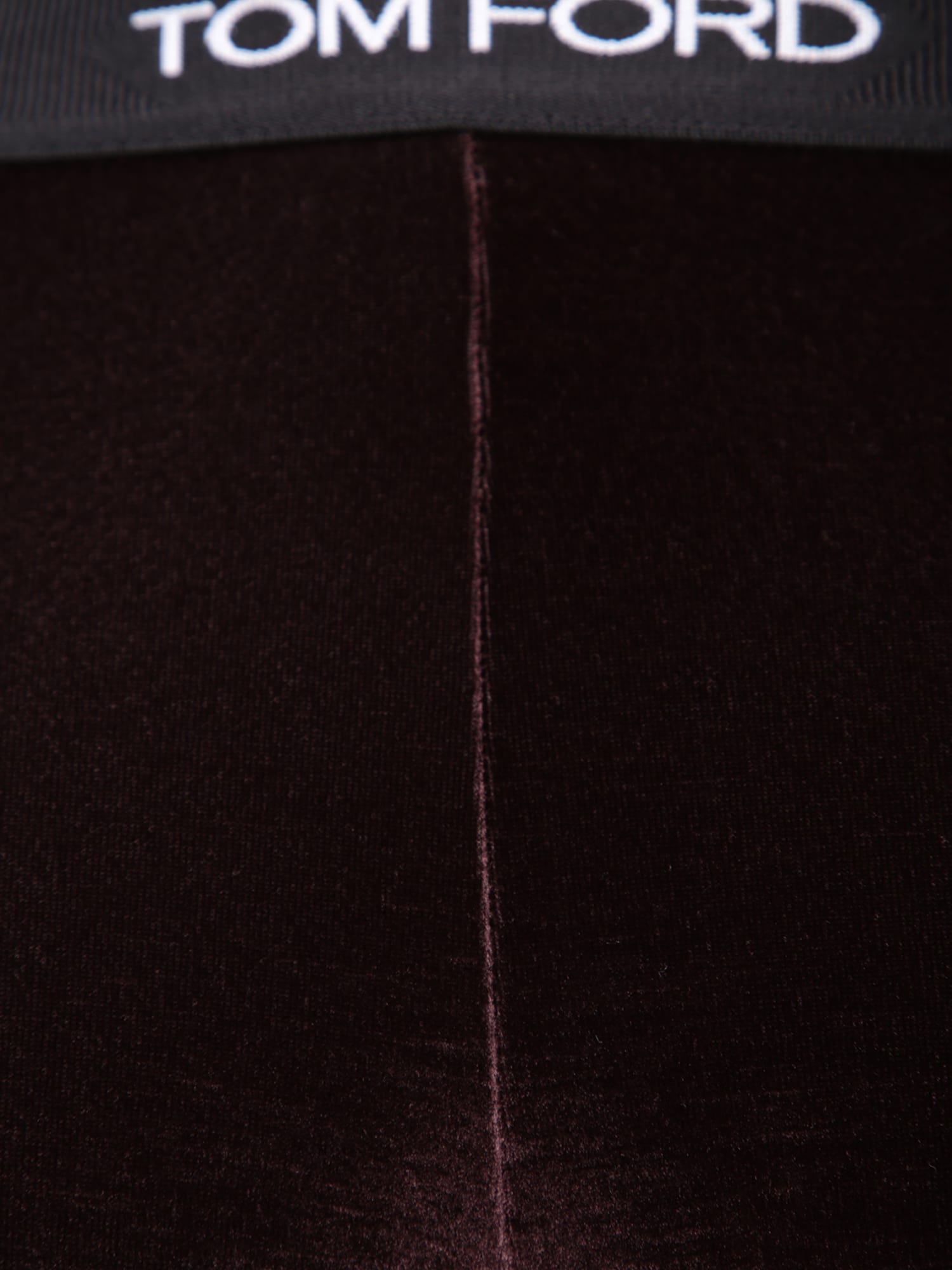 Shop Tom Ford Brown Velvet Leggings