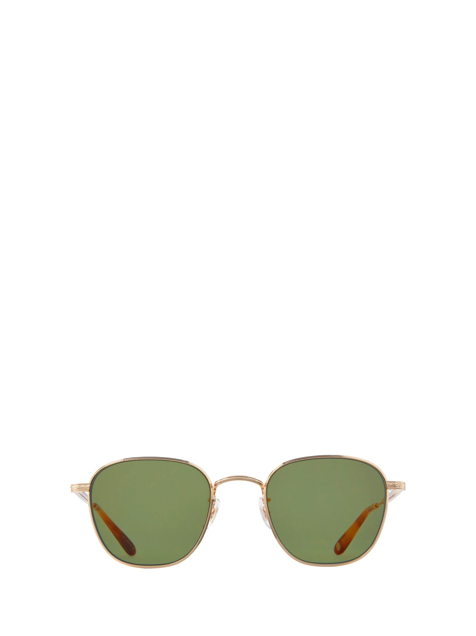 Garrett Leight World Sun Gold-ember Tortoise/semi-flat Green Sunglasses