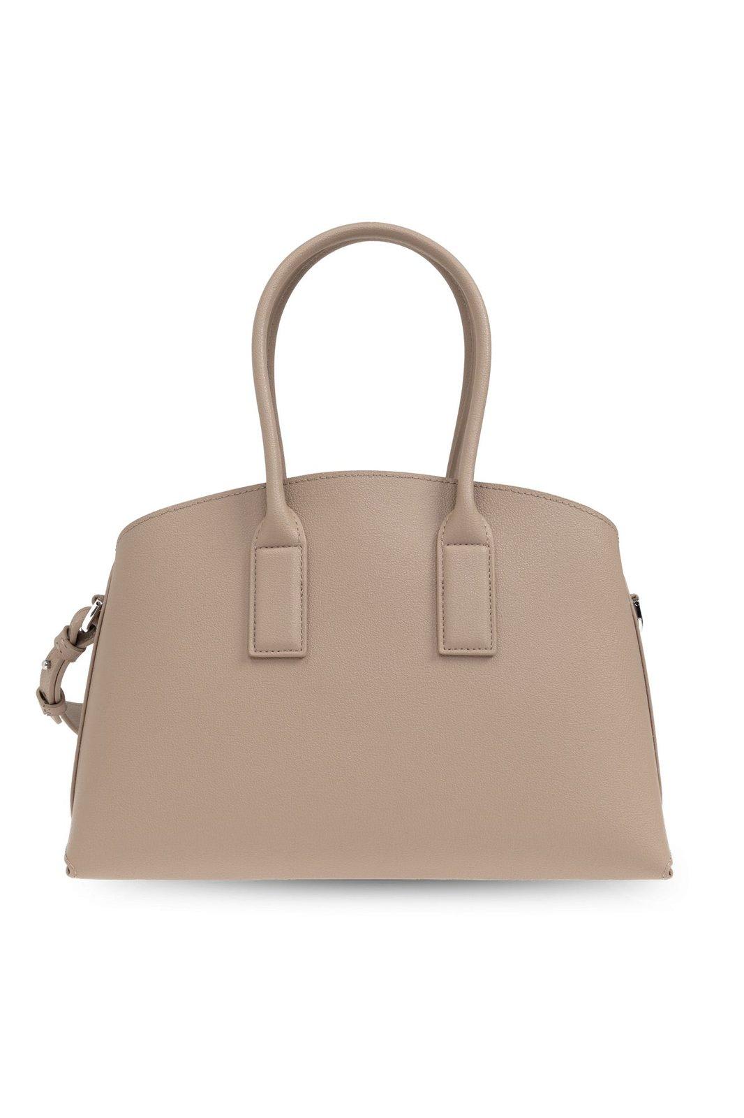 Shop Emporio Armani Bag Of Type Shopper In Visone